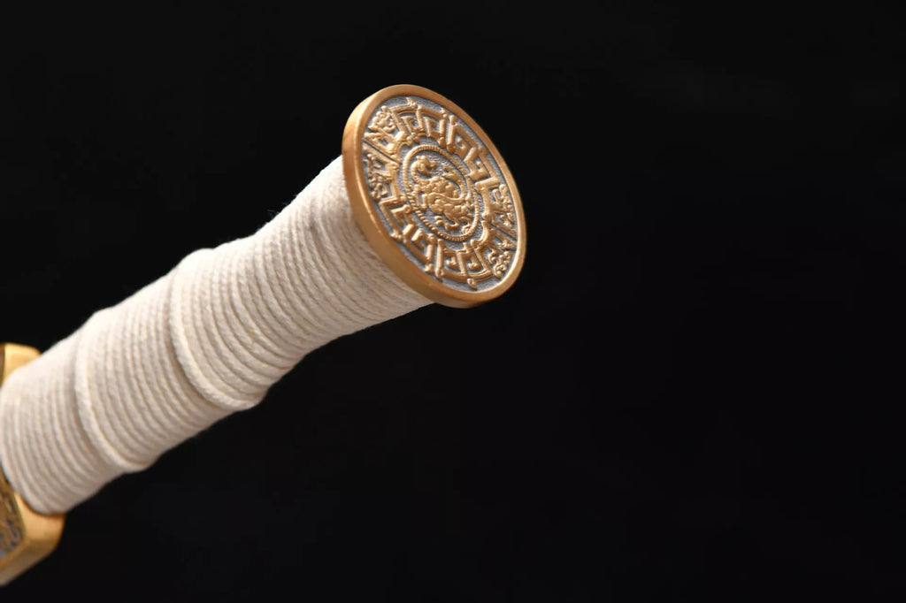 1260 New Handmade Long 24-inch High Performance Star Patterned Steel Chu Han Sword - Overlord Chu Sword