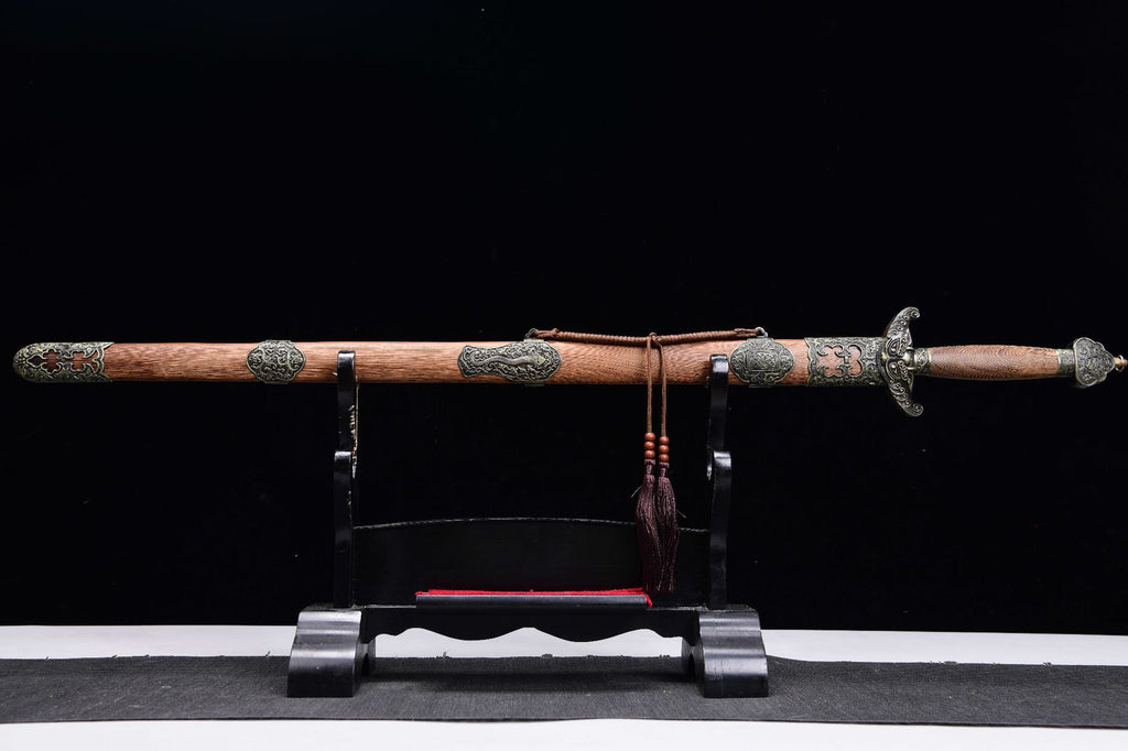 660 New Specials Long 28-inch Patterned Steel Qing Sword - Qianlong's Sword (Special Edition)