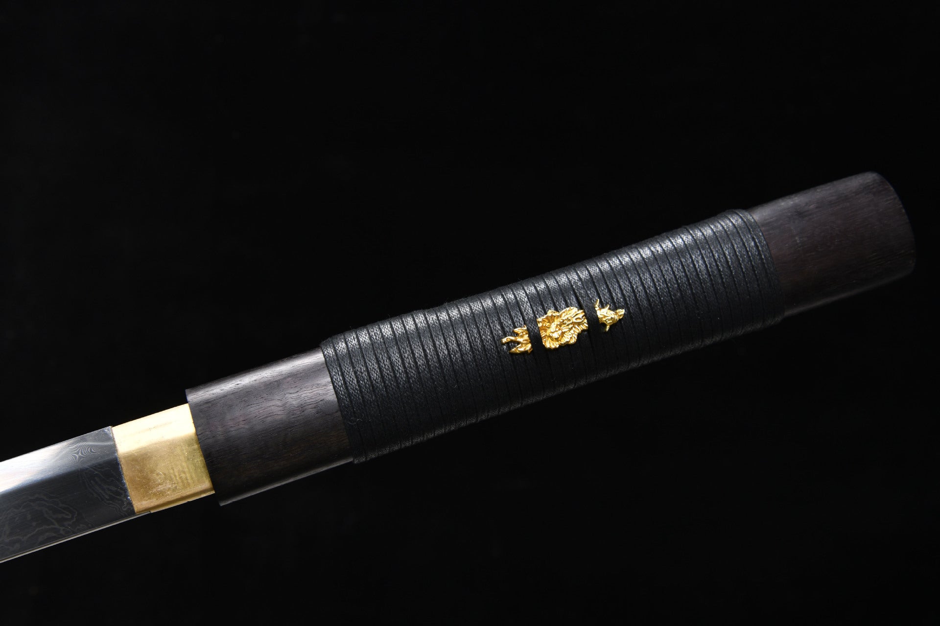 1160 New Handmade Long Vegetarian 26-inch Hundred Refined Steel Coiled Dragon Pattern Tang Horizontal Knife - Shadow Tang Knife