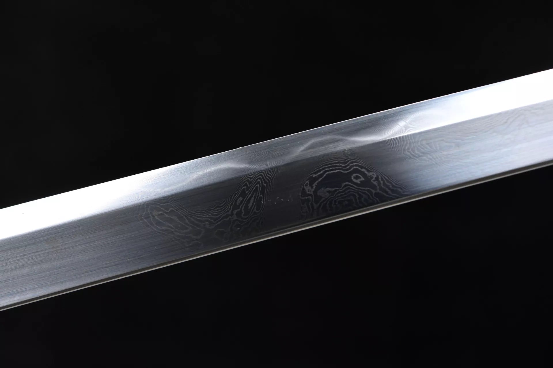 1160 New Handmade Long Vegetarian 26-inch Hundred Refined Steel Coiled Dragon Pattern Tang Horizontal Knife - Shadow Tang Knife