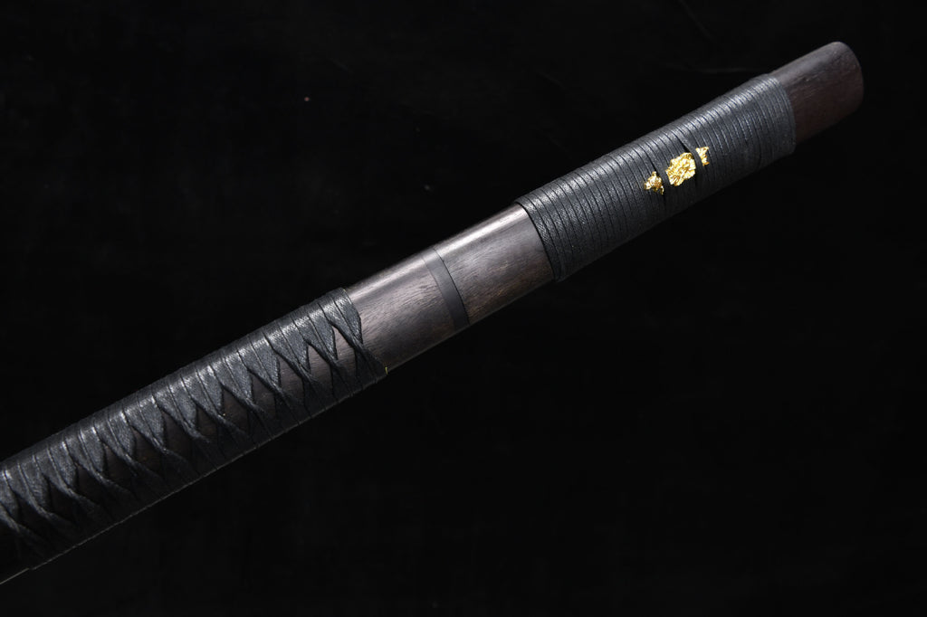 1160 New Handmade Long Vegetarian 26-inch Hundred Refined Steel Coiled Dragon Pattern Tang Horizontal Knife - Shadow Tang Knife