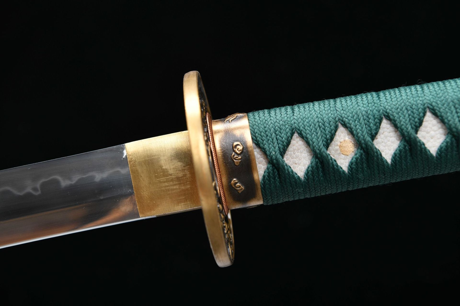 1100 New Handmade Long 26-inch T10 Steel Flame Pattern Burnt Edge Samurai Sword - Merongzhen Fighting Sword