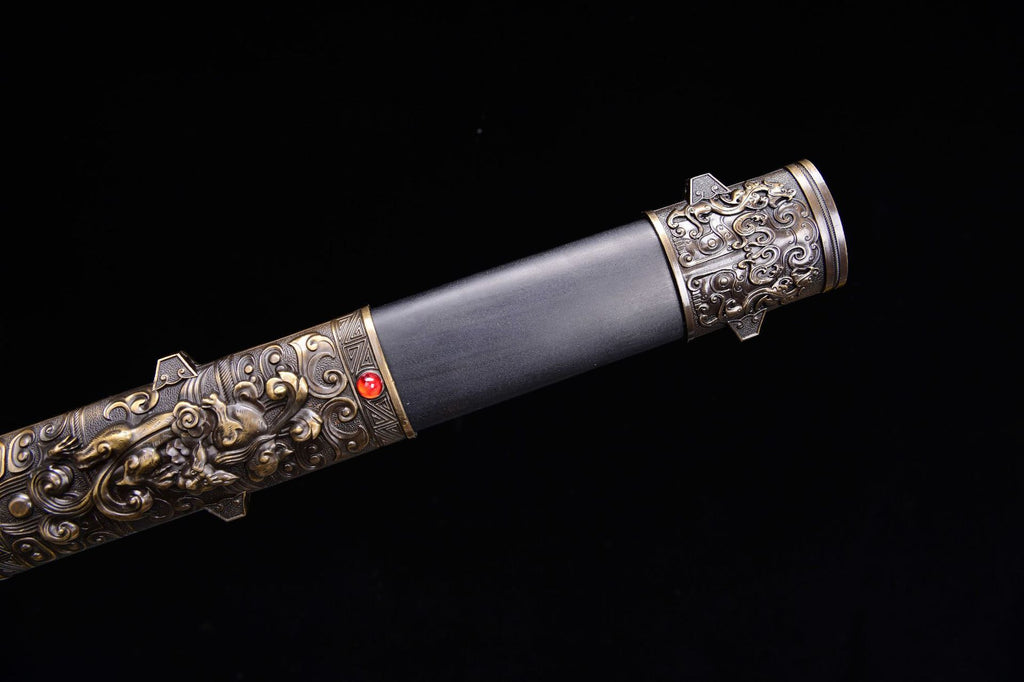 800 New Specials Long 24" Patterned Steel Warring States Sword - Cao Cao Sword