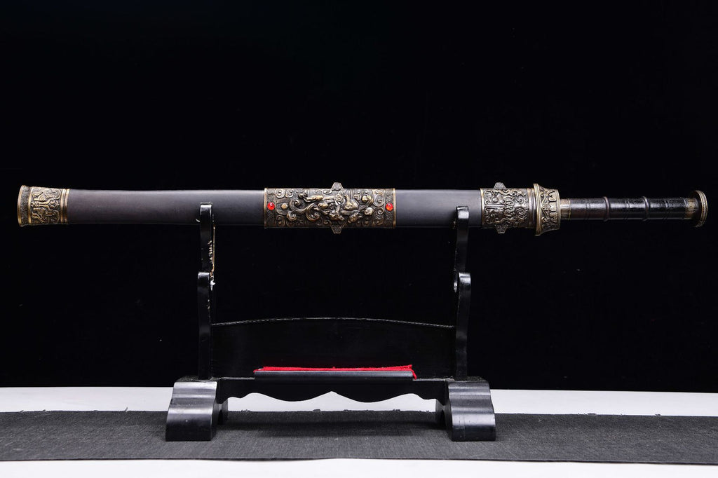 800 New Specials Long 24" Patterned Steel Warring States Sword - Cao Cao Sword