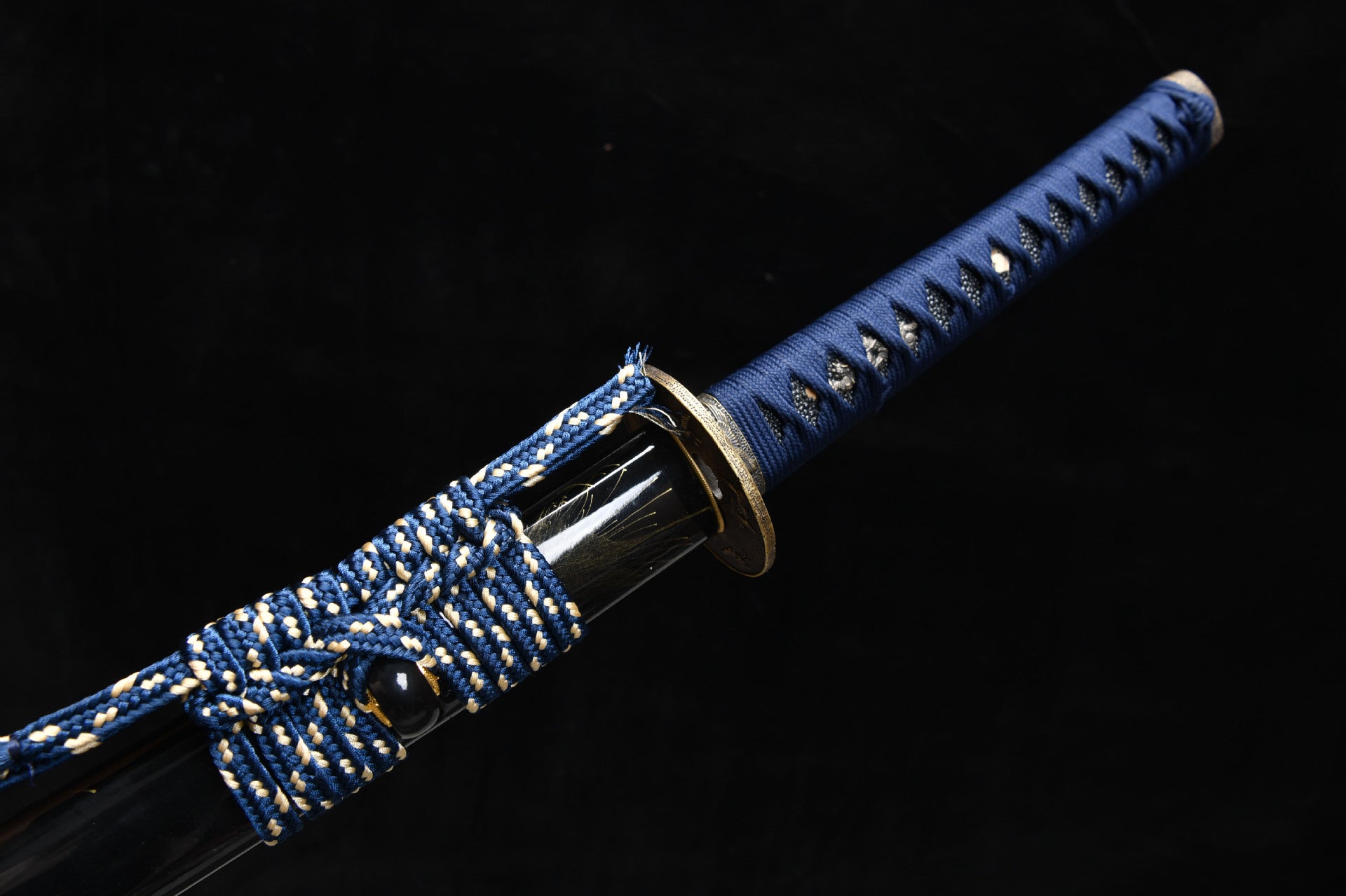 26-inch Tortoise-Patterned Steel Katana - Crane Uchiha