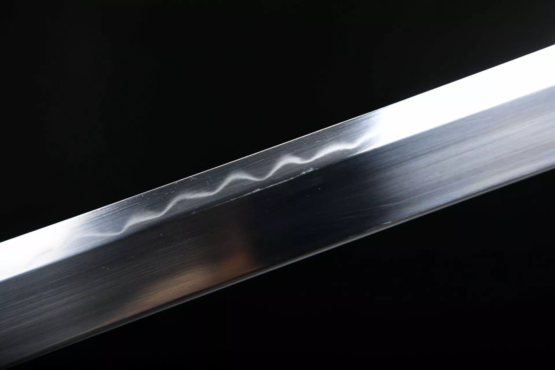 1300 New Handmade Long 26-inch Ebony T10 Burnt Edge Vegetarian Tang Horizontal Knife - Vegetarian Shadow Tang Knife