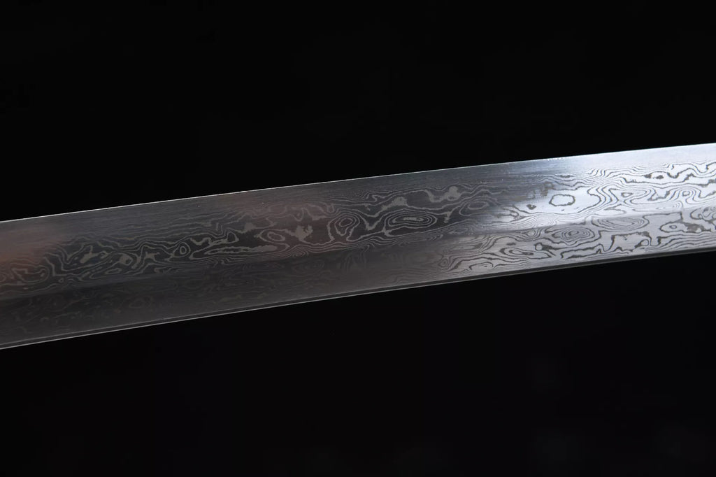 26-inch Tortoise-Patterned Steel Katana - Crane Uchiha