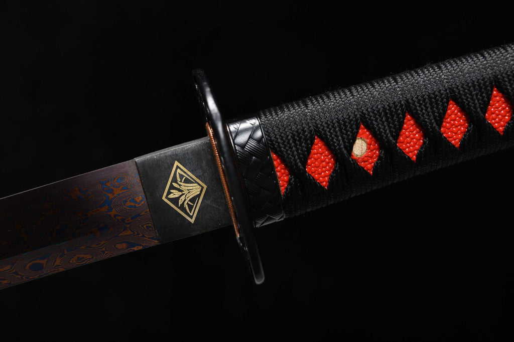 26-inch Tortoise-Pattern Steel-Roasted Blue-Purple Katana - Nobunaga Uchiha