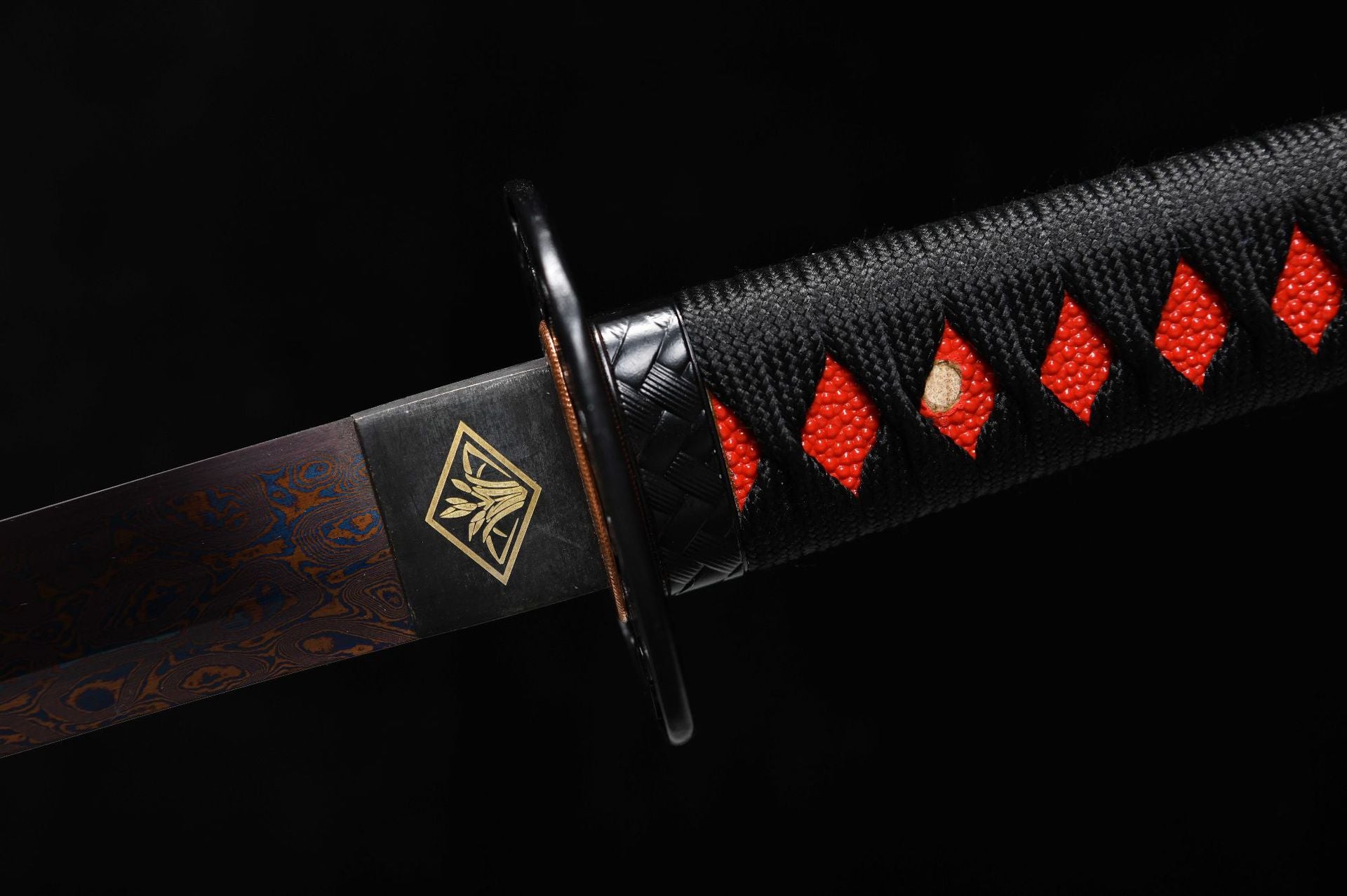 26-inch Tortoise-Pattern Steel-Roasted Blue-Purple Katana - Nobunaga Uchiha