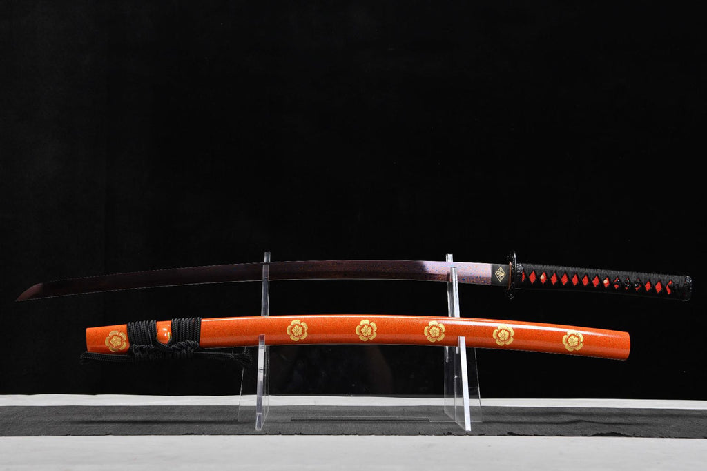 26-inch Tortoise-Pattern Steel-Roasted Blue-Purple Katana - Nobunaga Uchiha