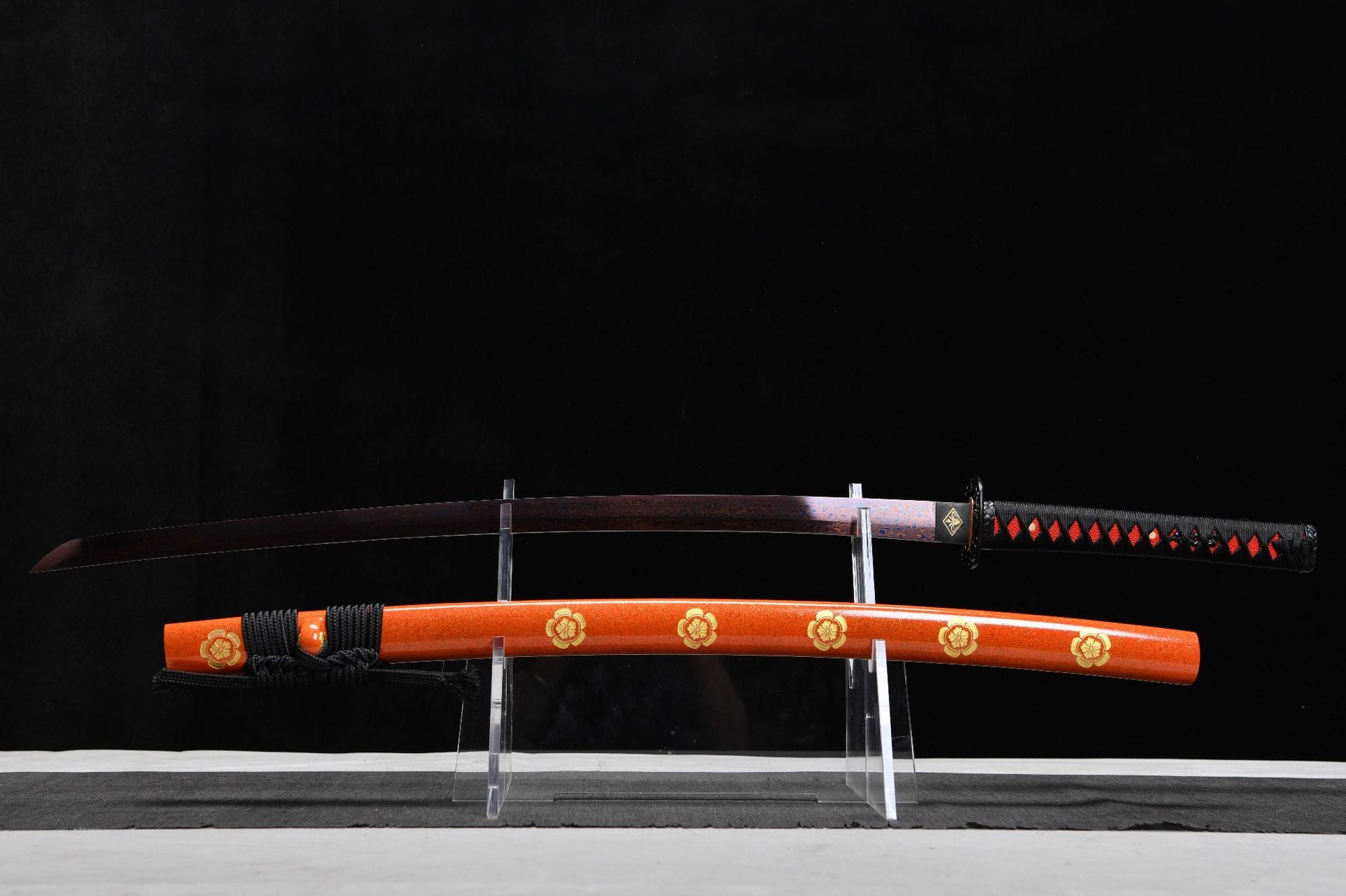 26-inch Tortoise-Pattern Steel-Roasted Blue-Purple Katana - Nobunaga Uchiha
