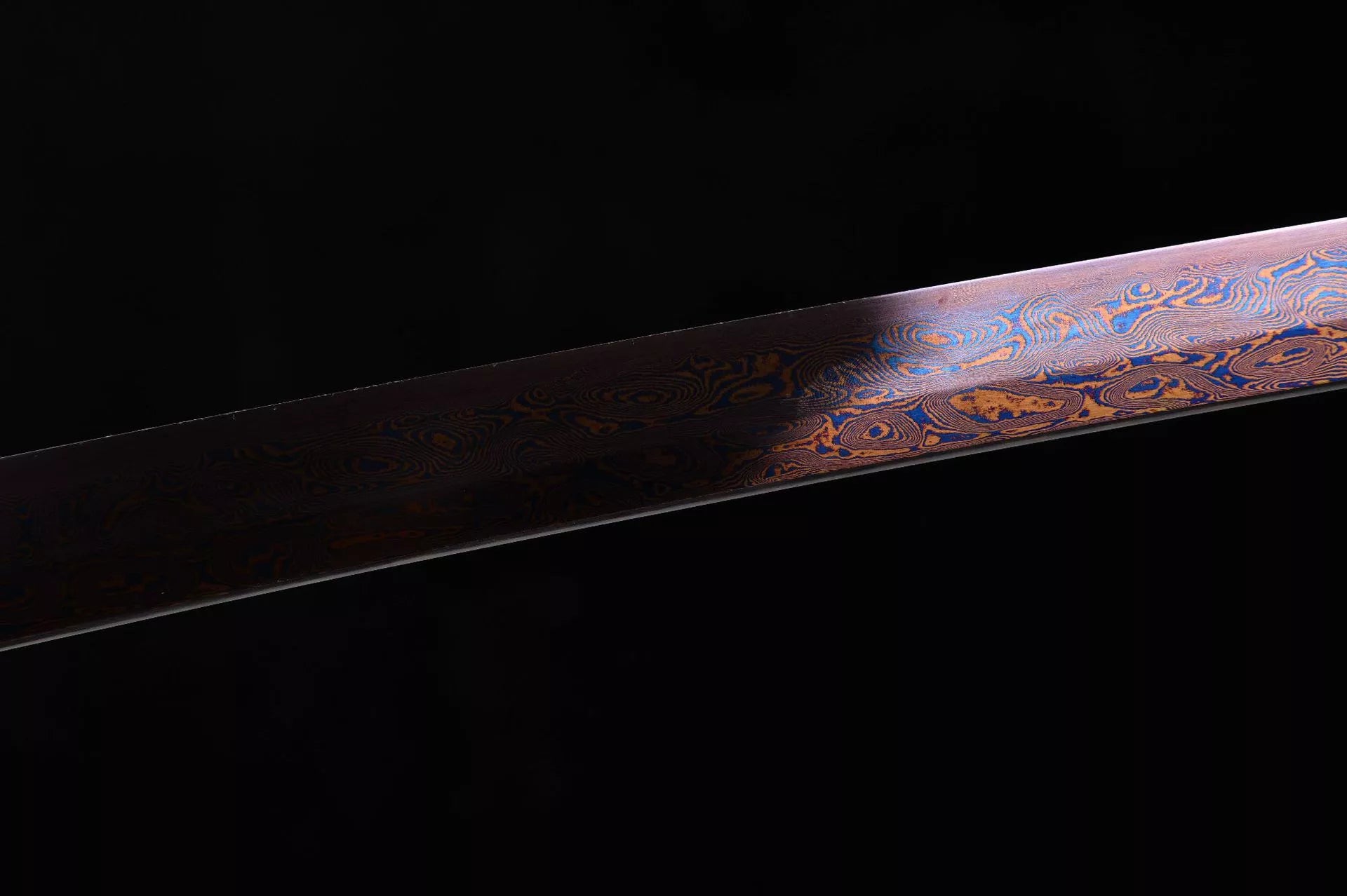 26-inch Tortoise-Pattern Steel-Roasted Blue-Purple Katana - Nobunaga Uchiha