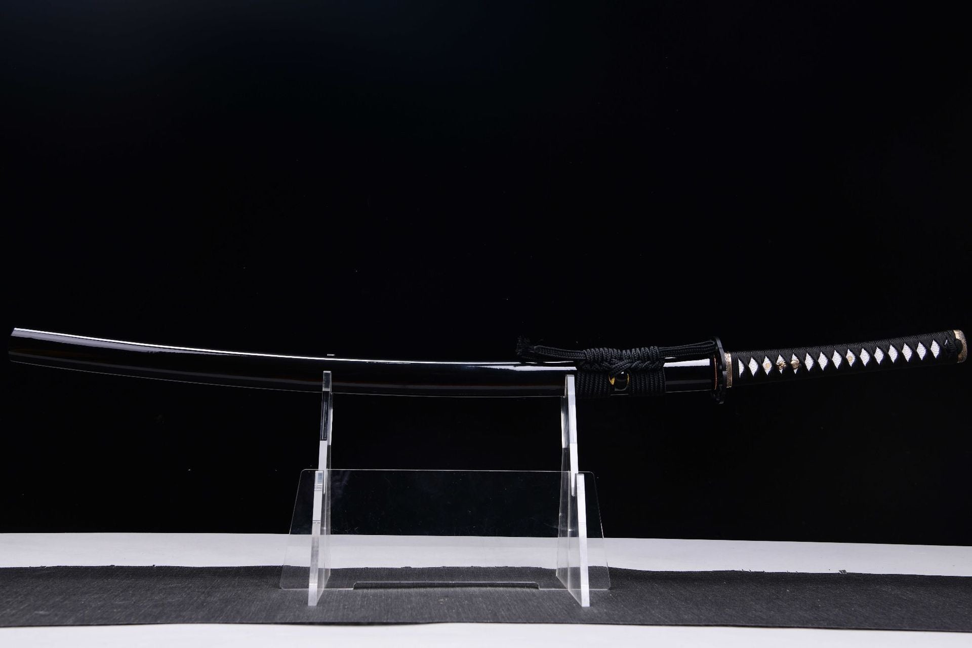 1300 Anime Movie &amp; TV (The Last Samurai) Peripheral: Long 26-inch T10 Steel Burnt Blade Samurai Sword - Main Character Algren's Sword