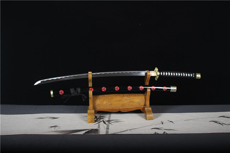One Piece Comic Peripheral Katana - Black Blade Autumn Water, Handmade Edition
