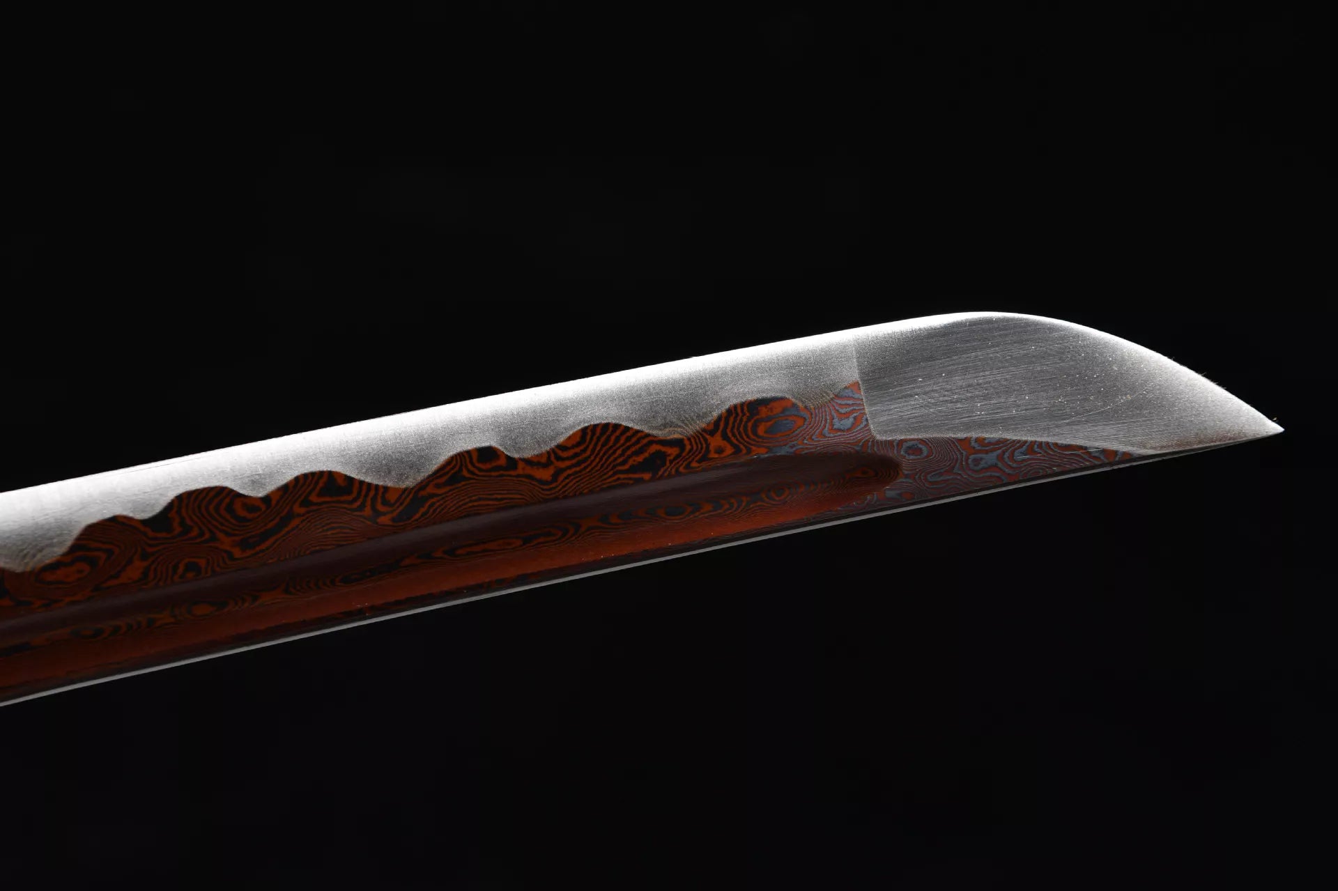 26-inch High-Performance, Hundred-Tempered Steel, Reddish-White Katana - Chuanyunlong Uchika