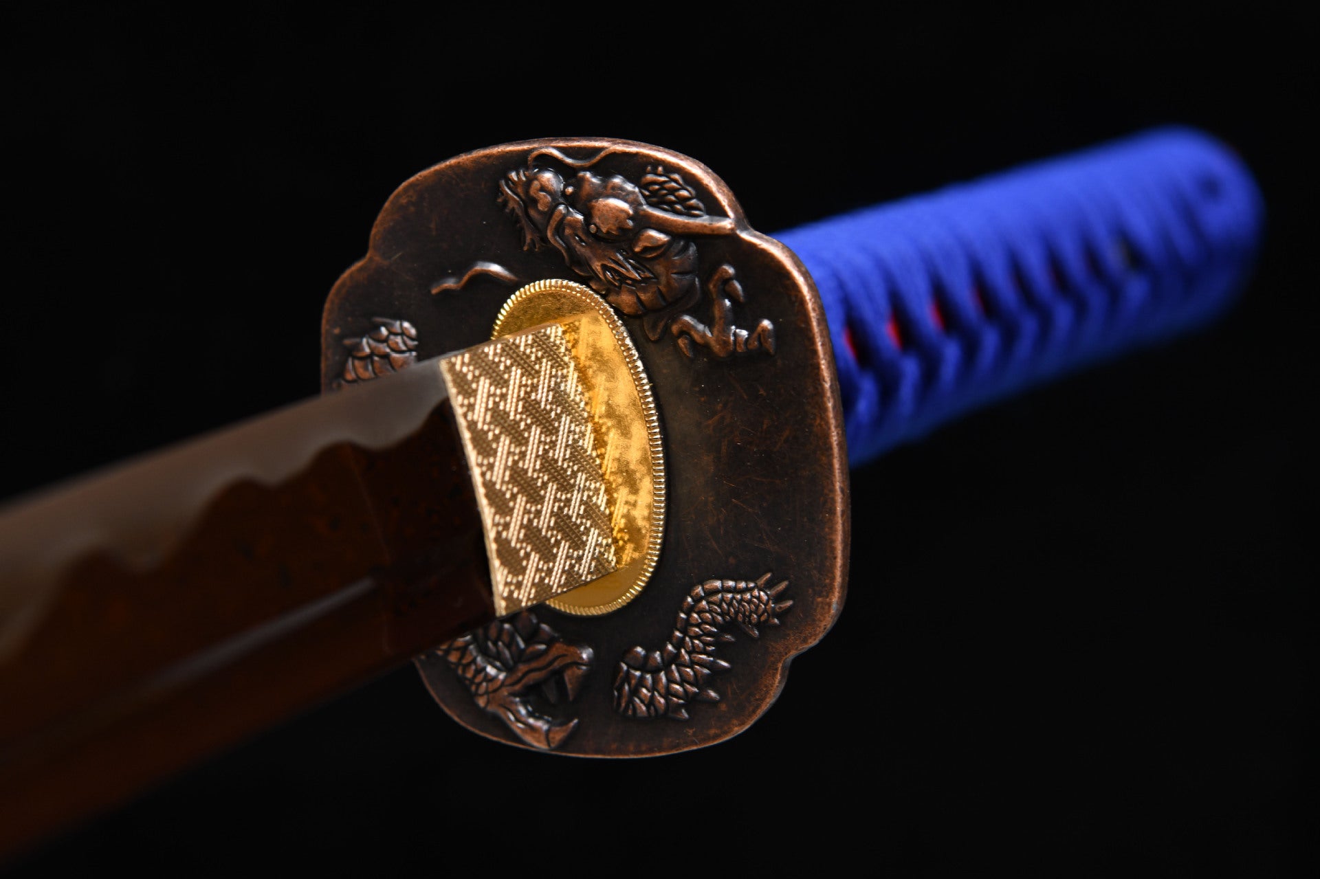 26-inch High-Performance, Hundred-Tempered Steel, Reddish-White Katana - Chuanyunlong Uchika