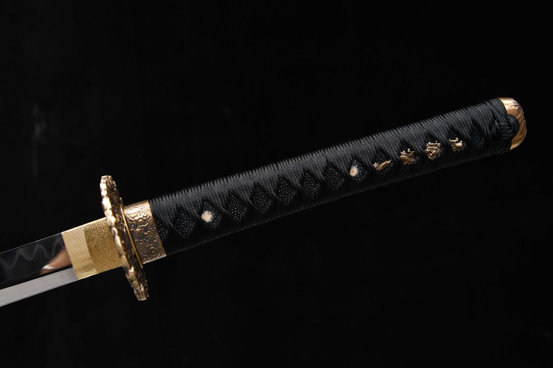 1020 New Handmade Long 26-inch T10 Steel Burnished Blade Super Mirror Samurai Sword - Irisu Dragon Fighting Sword