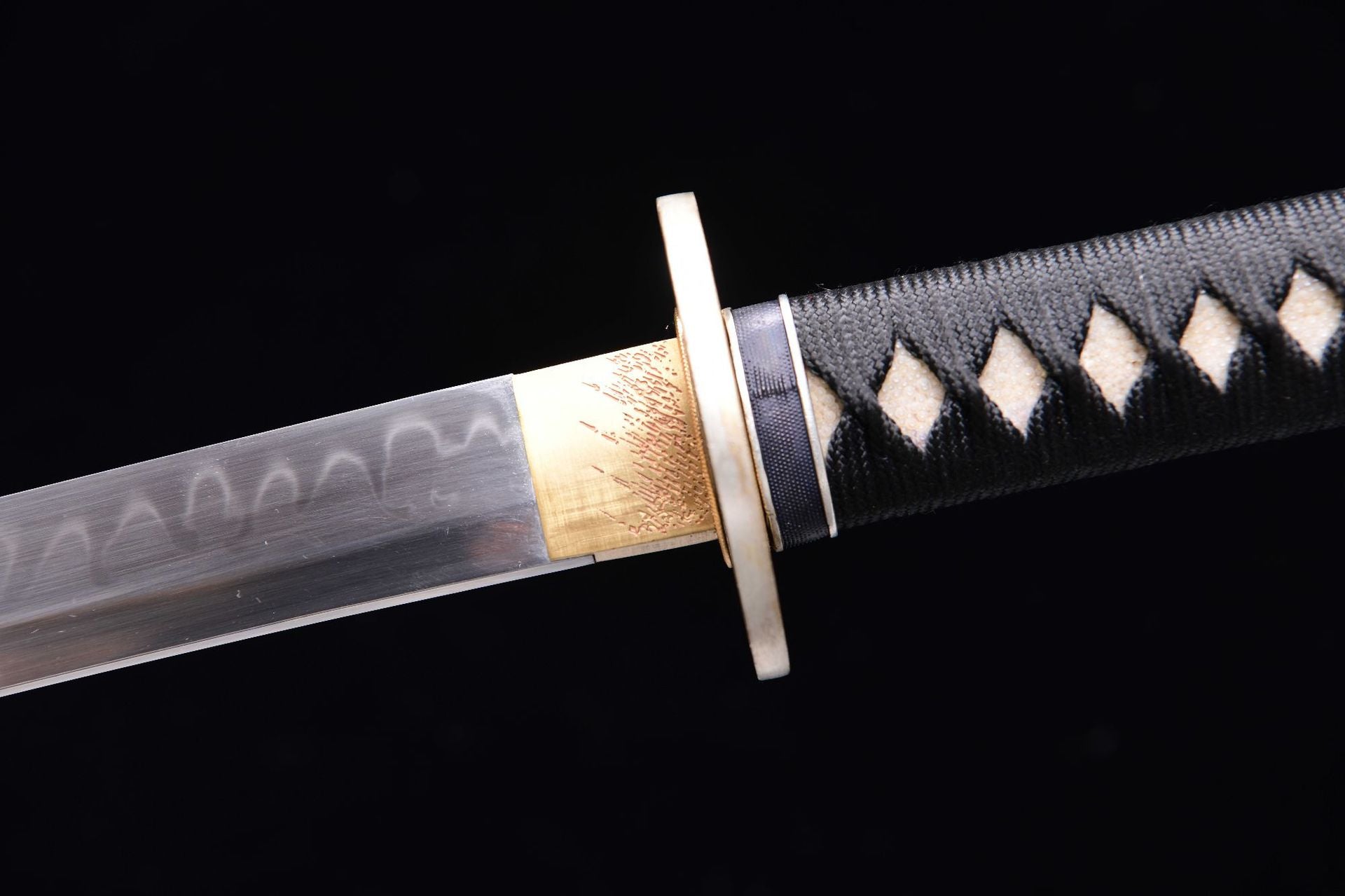 1320 New Special Long 26 T10 Burnished Leaf Pattern Samurai Sword - Thousand Paper Cranes