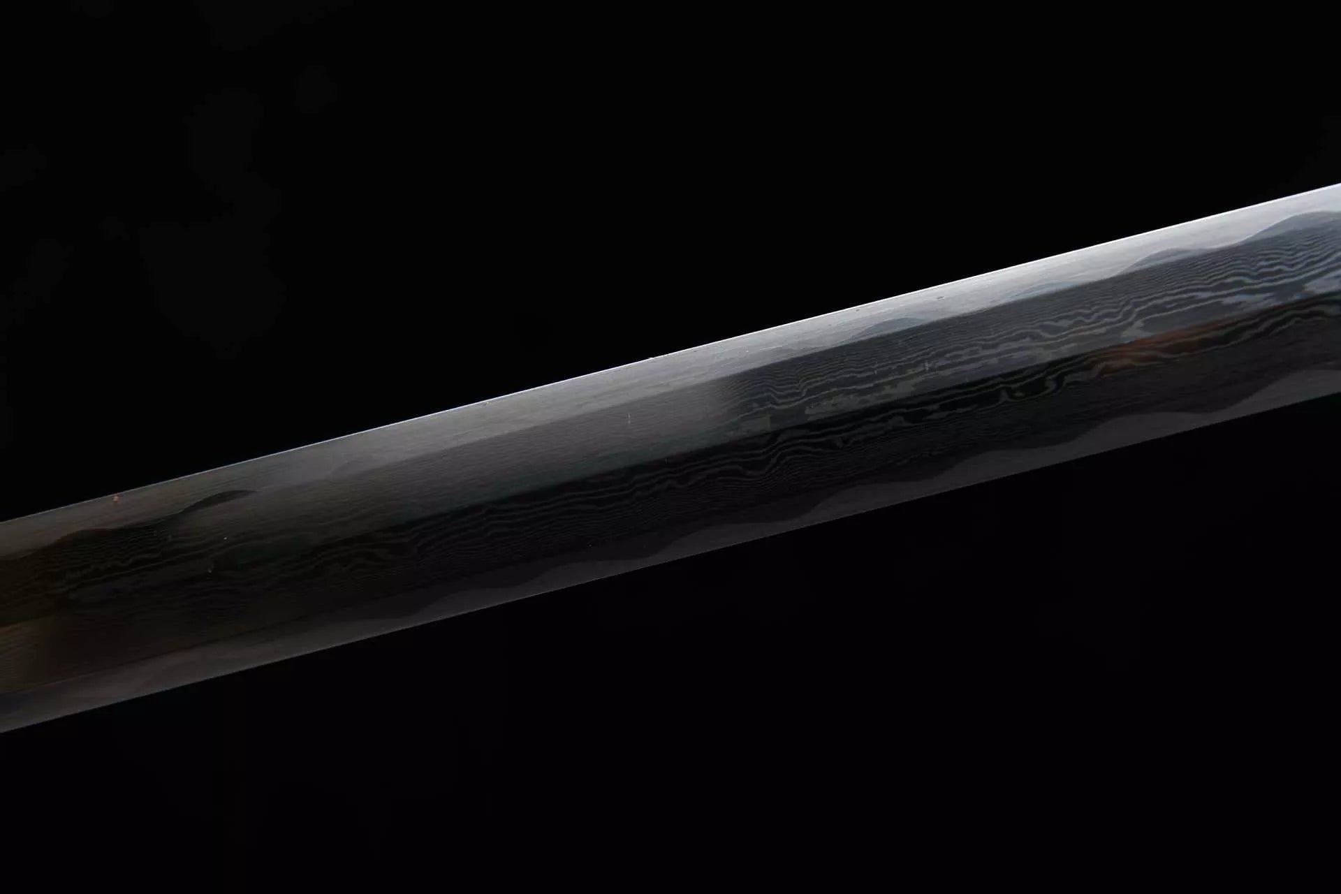 1360 New Handmade Long 28-inch Pure Copper Mounted Eight-sided Patterned Steel Deluxe Tang Sword--Cao Long Tang Sword