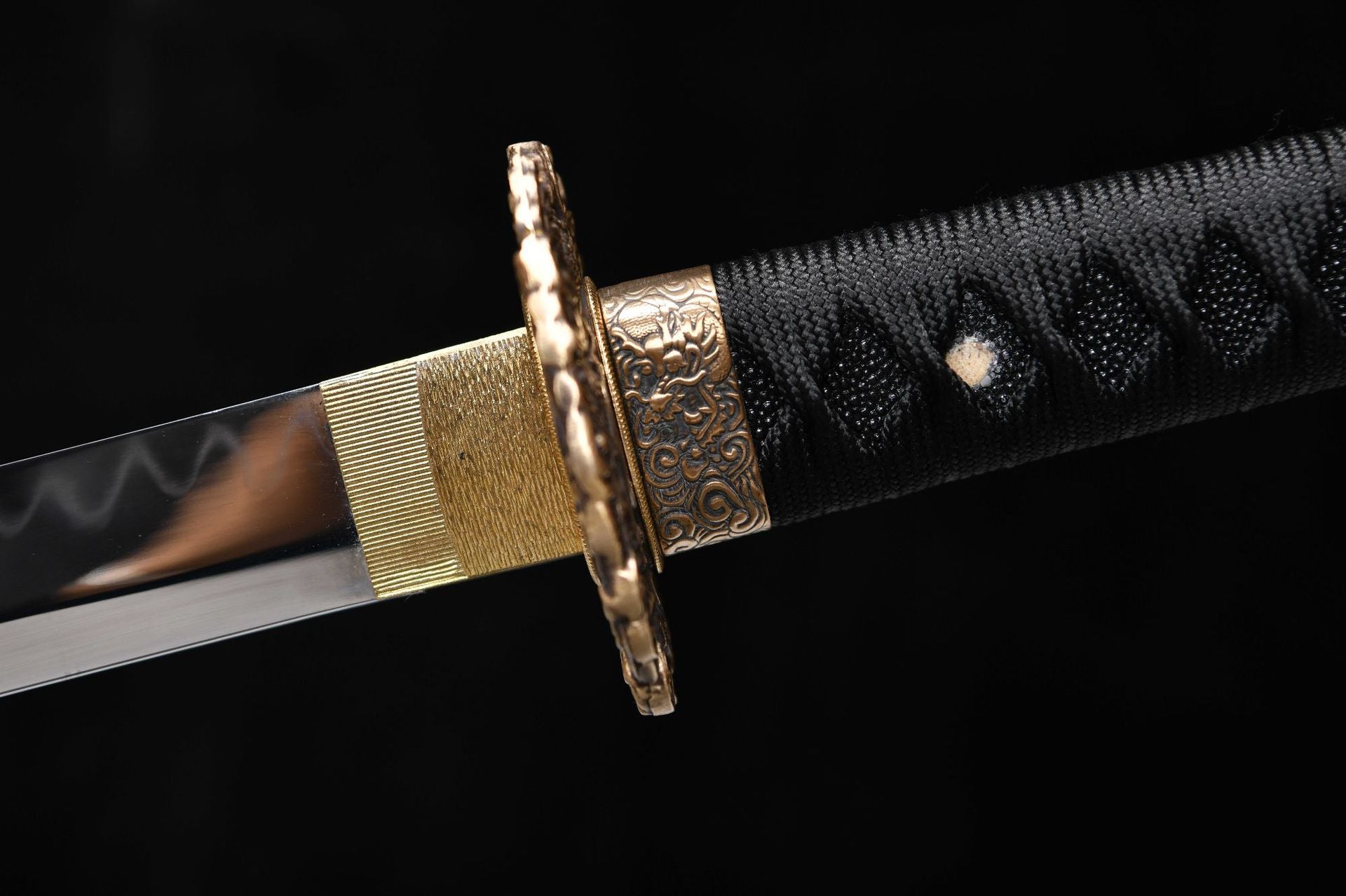 1020 New Handmade Long 26-inch T10 Steel Burnished Blade Super Mirror Samurai Sword - Irisu Dragon Fighting Sword