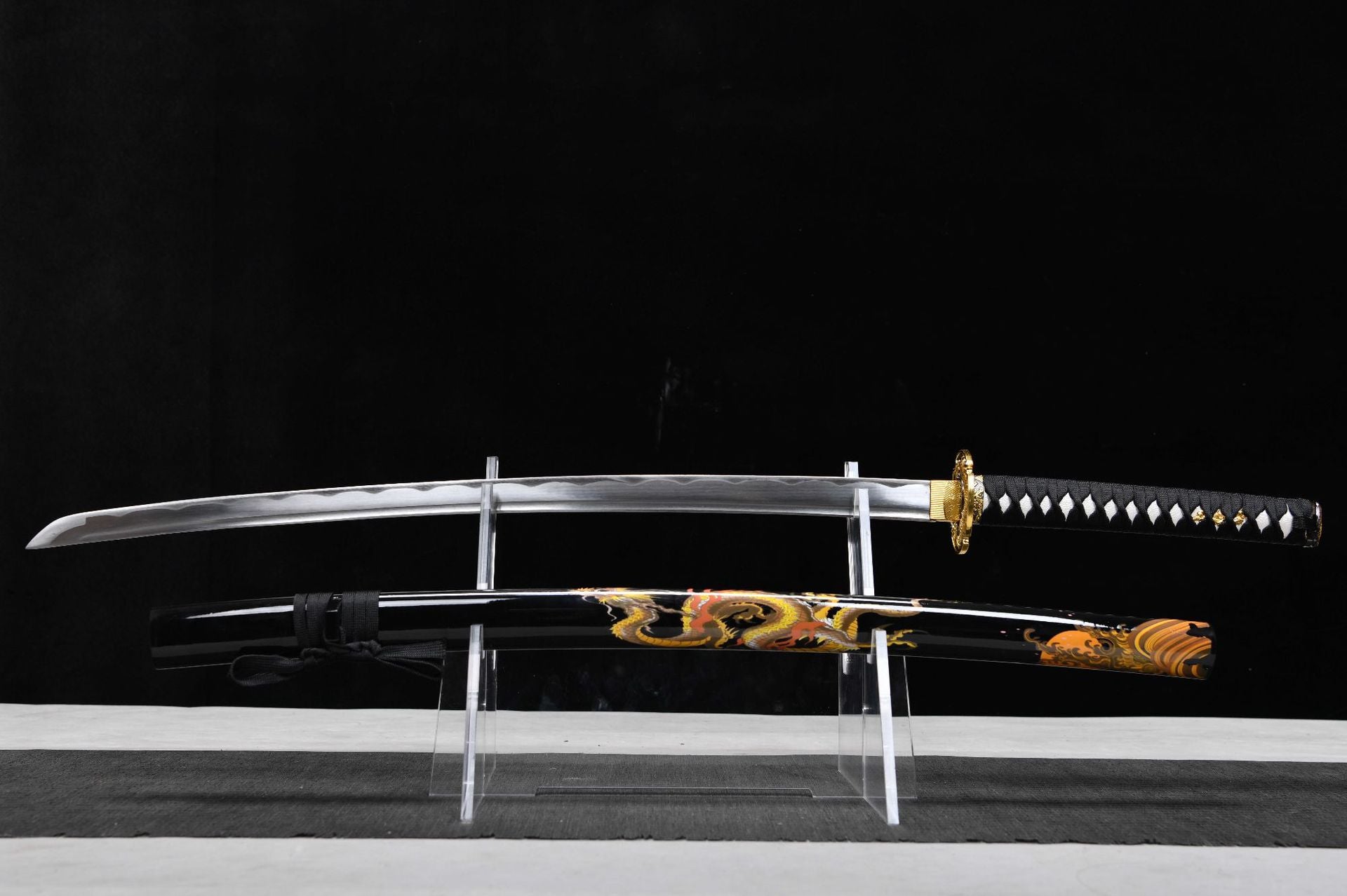 380 New Specials Long 26 1045 Samurai Sword - Golden Sea Dragon Fighting Sword