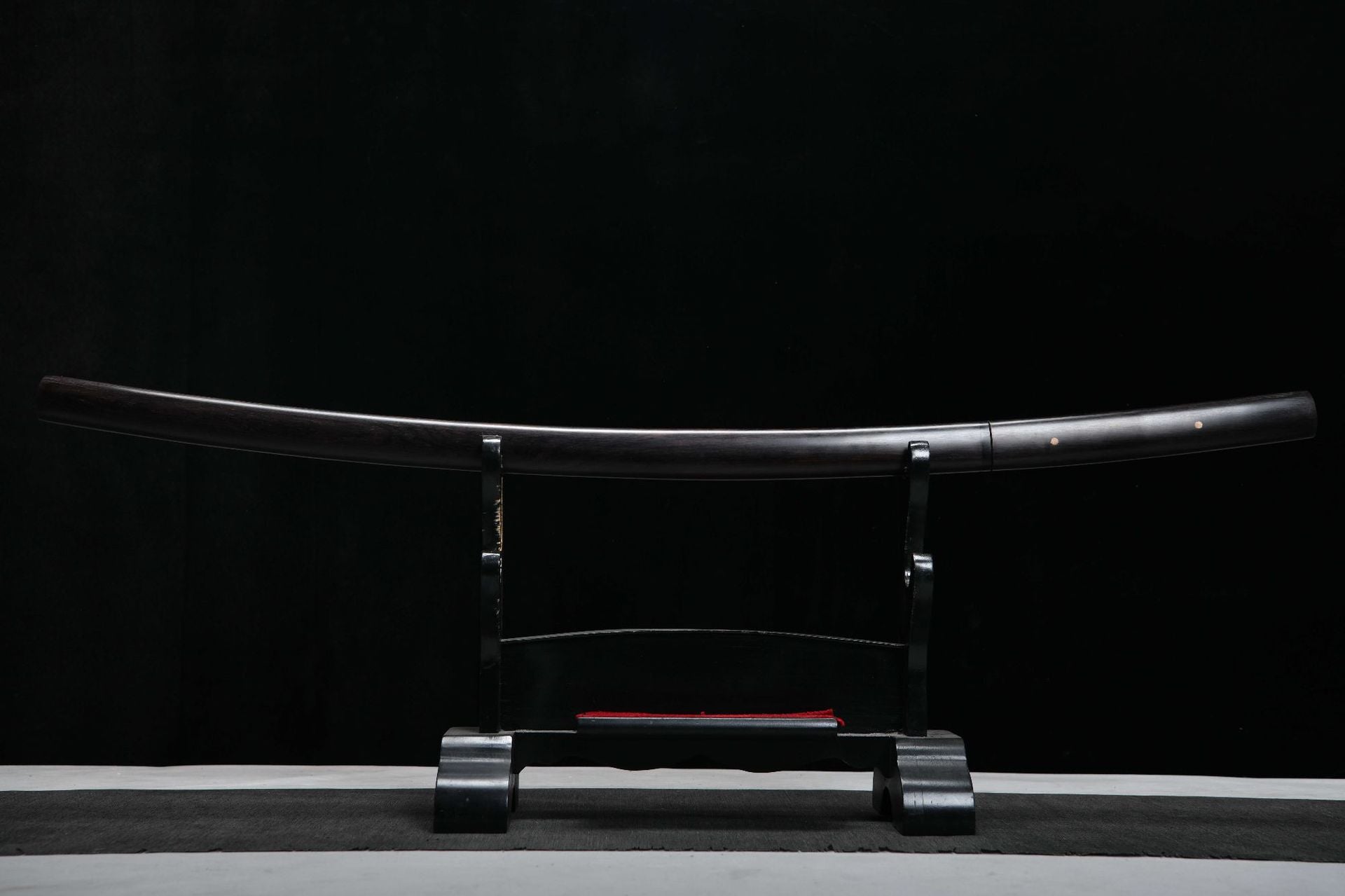 1160 New Handmade Long 26-inch Ebony T10 Burnt Edge Samurai Sword - Shadow Juho Fighting Sword