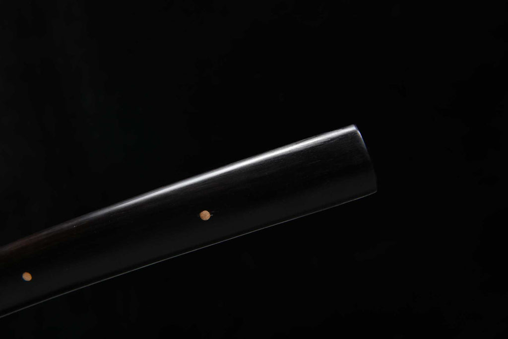 1160 New Handmade Long 26-inch Ebony T10 Burnt Edge Samurai Sword - Shadow Juho Fighting Sword