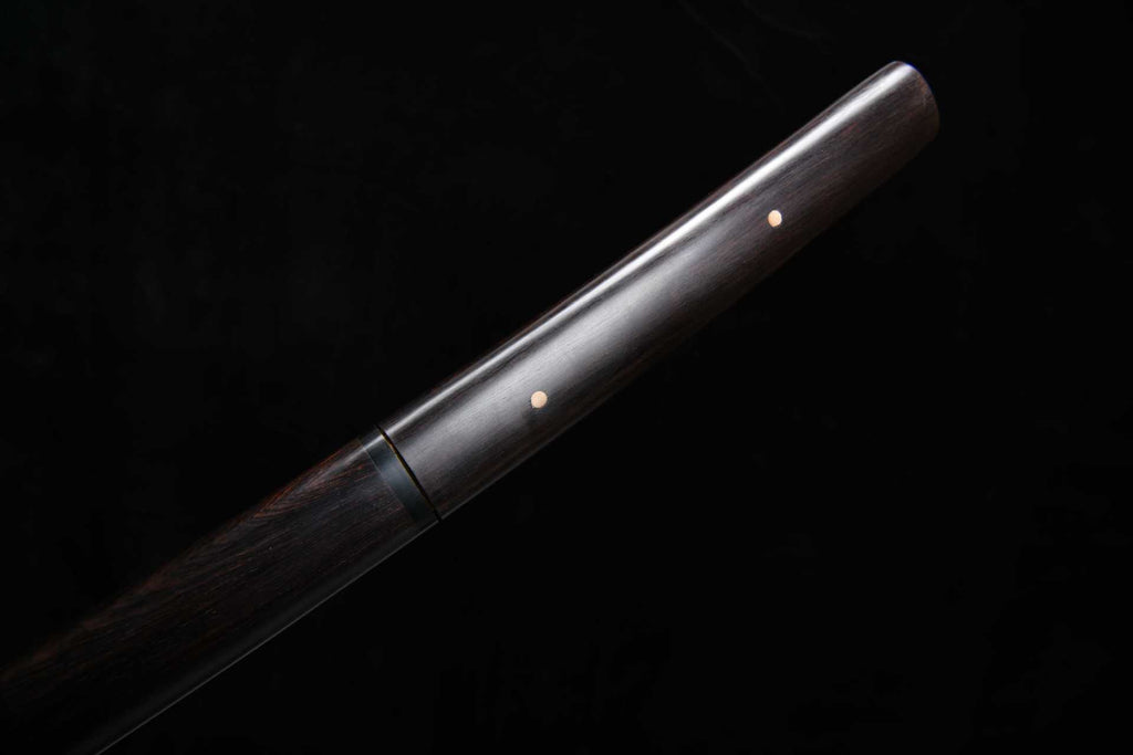 1160 New Handmade Long 26-inch Ebony T10 Burnt Edge Samurai Sword - Shadow Juho Fighting Sword