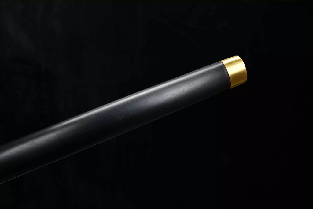 1260 New Handmade Long 28-inch Patterned Steel Burnished Edge Plain Tang Sword - Shadow Stabbing Tomb