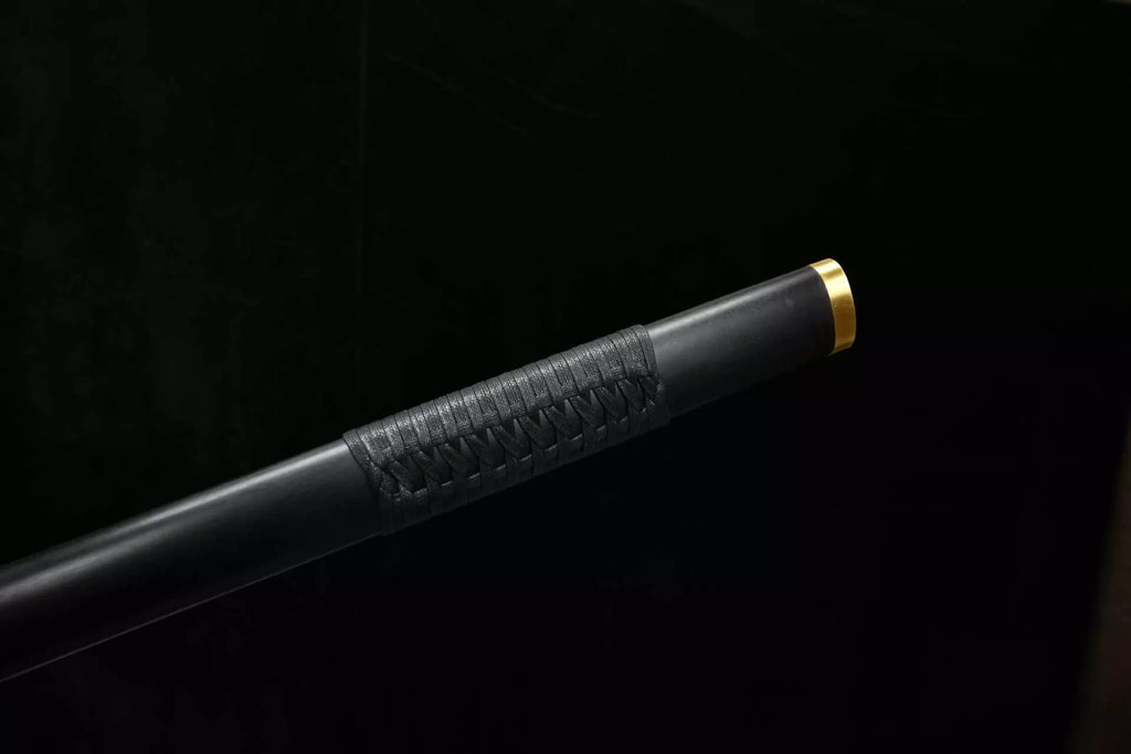 1260 New Handmade Long 28-inch Patterned Steel Burnished Edge Plain Tang Sword - Shadow Stabbing Tomb