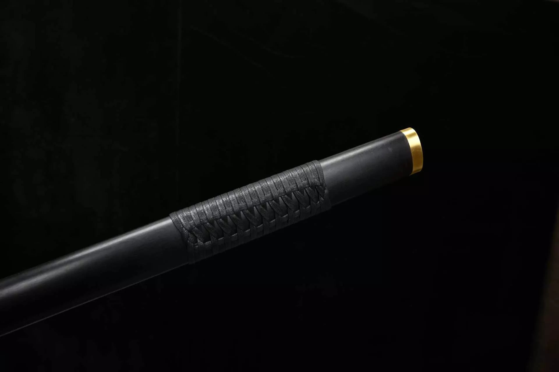 1260 New Handmade Long 28-inch Patterned Steel Burnished Edge Plain Tang Sword - Shadow Stabbing Tomb