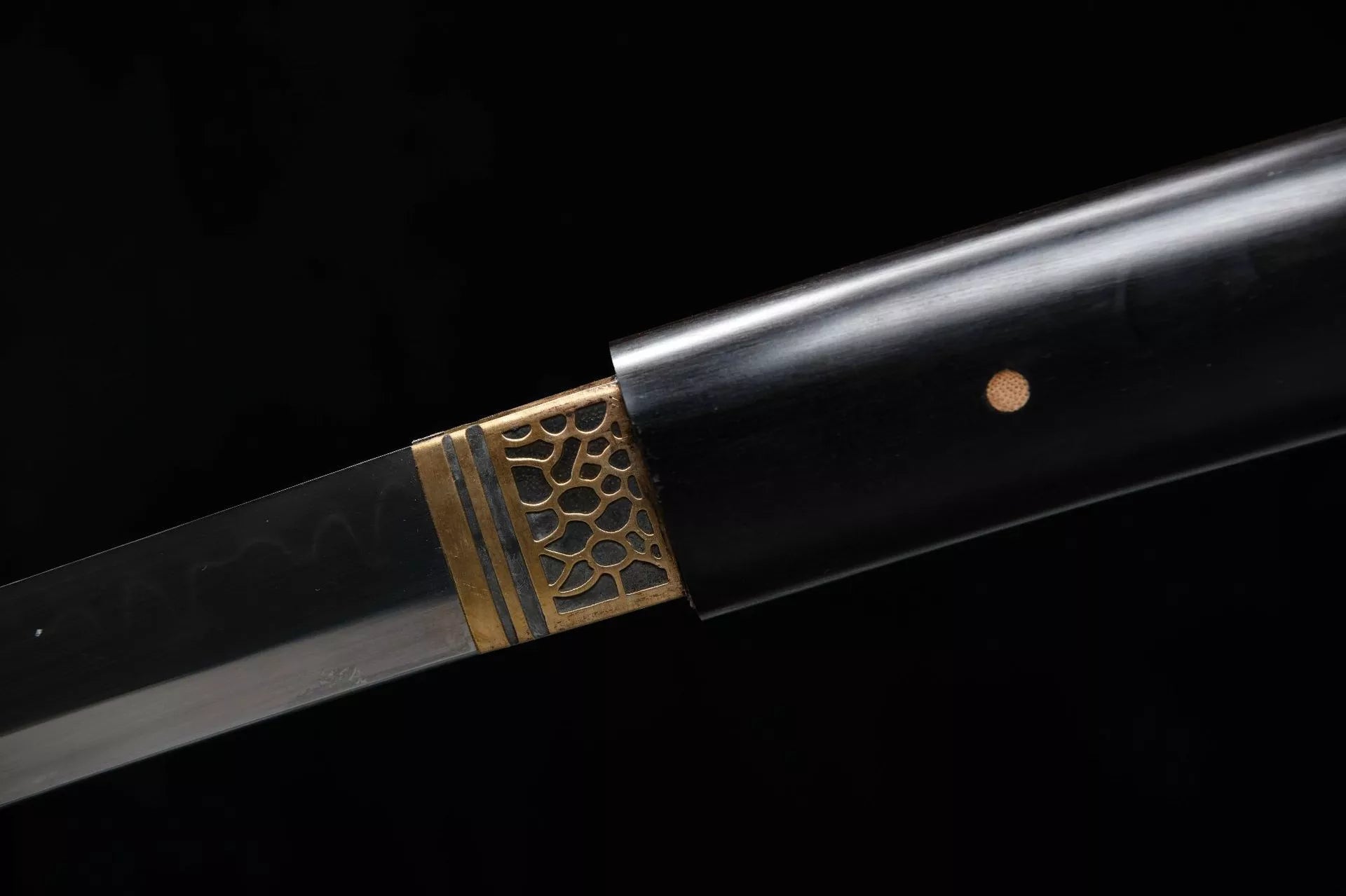 1160 New Handmade Long 26-inch Ebony T10 Burnt Edge Samurai Sword - Shadow Juho Fighting Sword