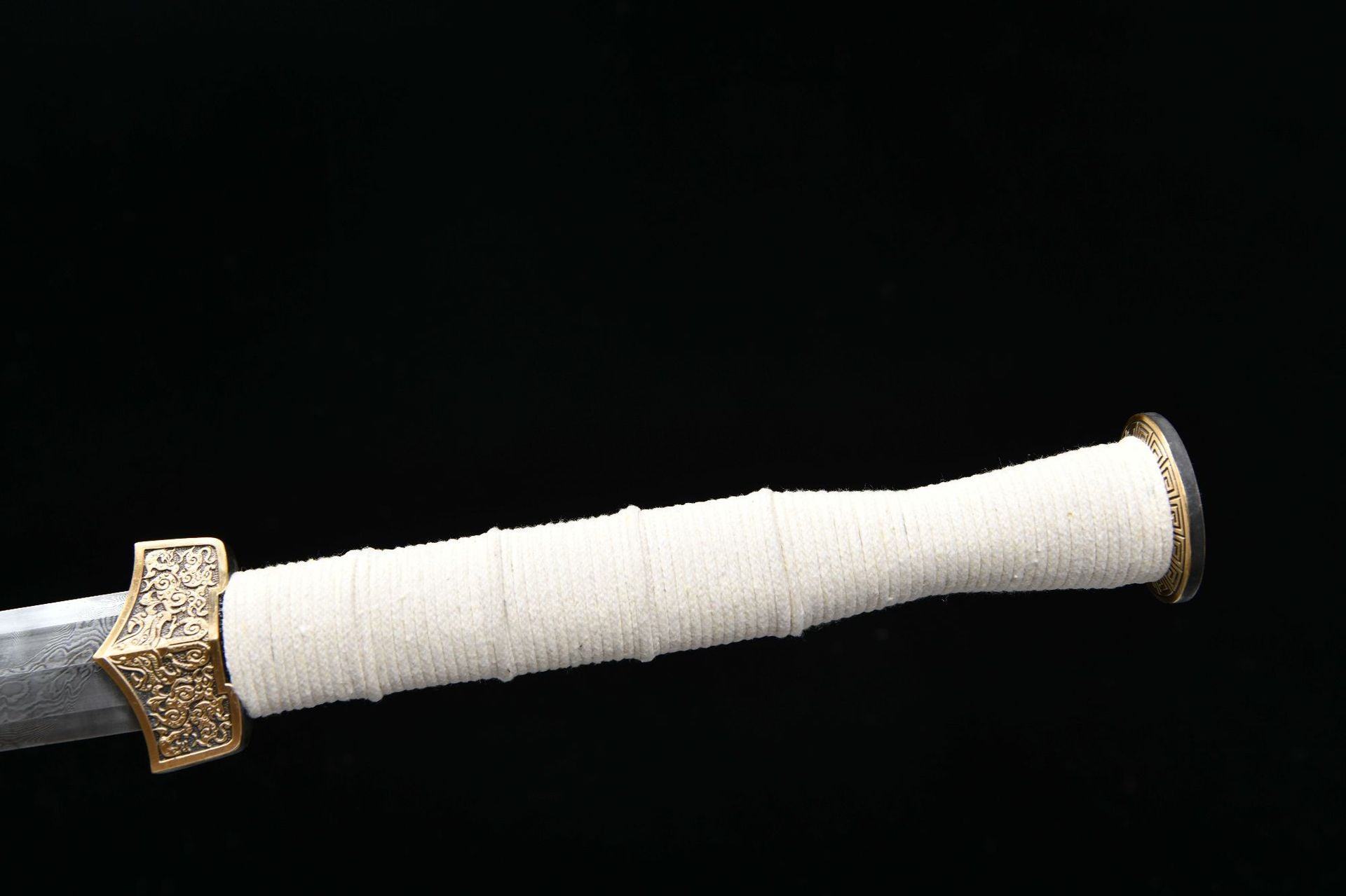 1300 New Handmade Long 28-inch Flower Patterned Steel Han Sword with Dragon Pattern--Supreme Han Sword