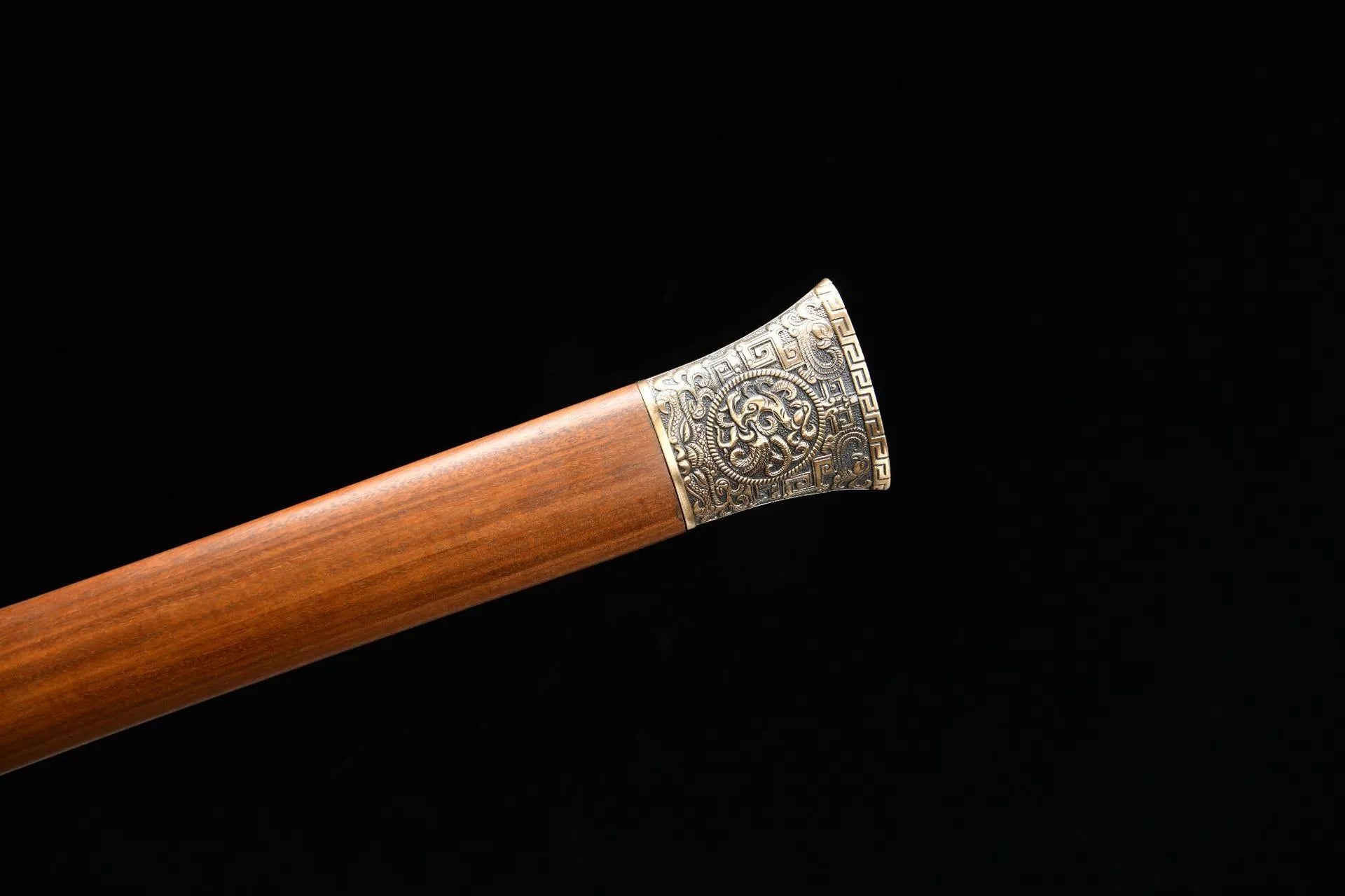 1300 New Handmade Long 28-inch Flower Patterned Steel Han Sword with Dragon Pattern--Supreme Han Sword