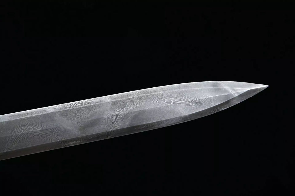 1300 New Handmade Long 28-inch Flower Patterned Steel Han Sword with Dragon Pattern--Supreme Han Sword