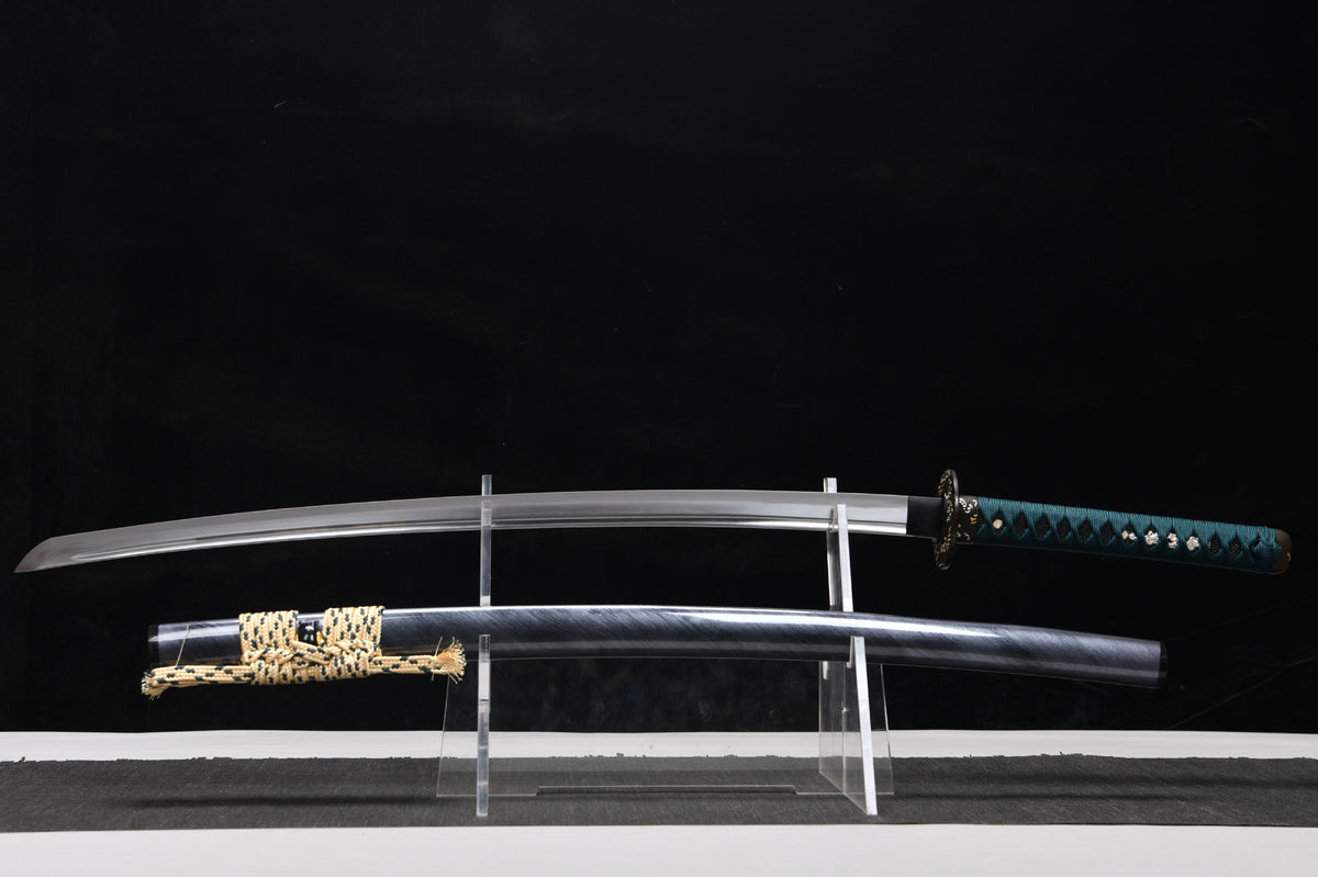 26 inch Hundred Refined Steel Straight Blade Patterned Burnished Edge Three Color Research Samurai Sword - Wave Beating Sword