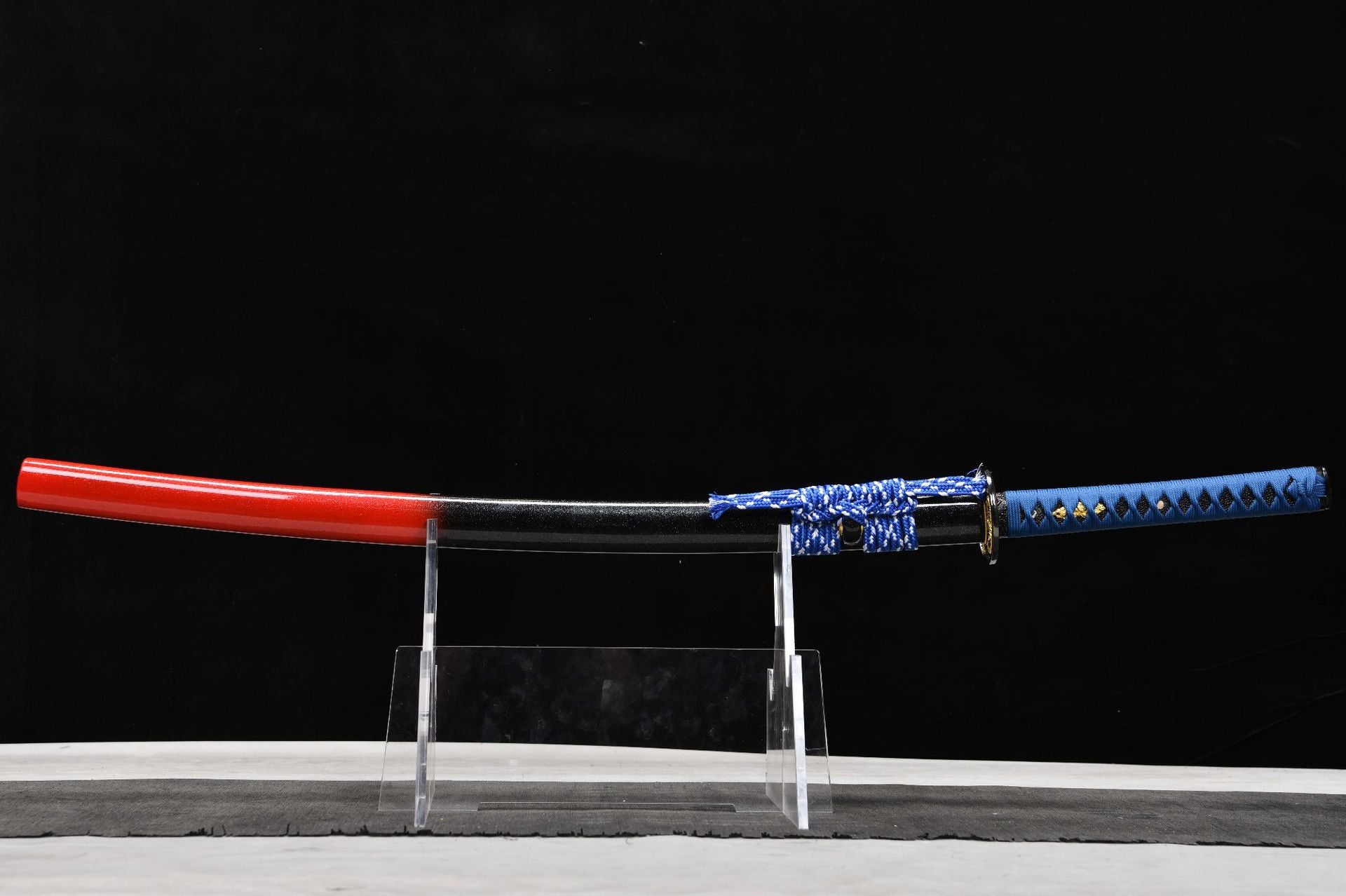 26-inch High-Manganese Steel Carved Katana - Little Dragon King Uchiha