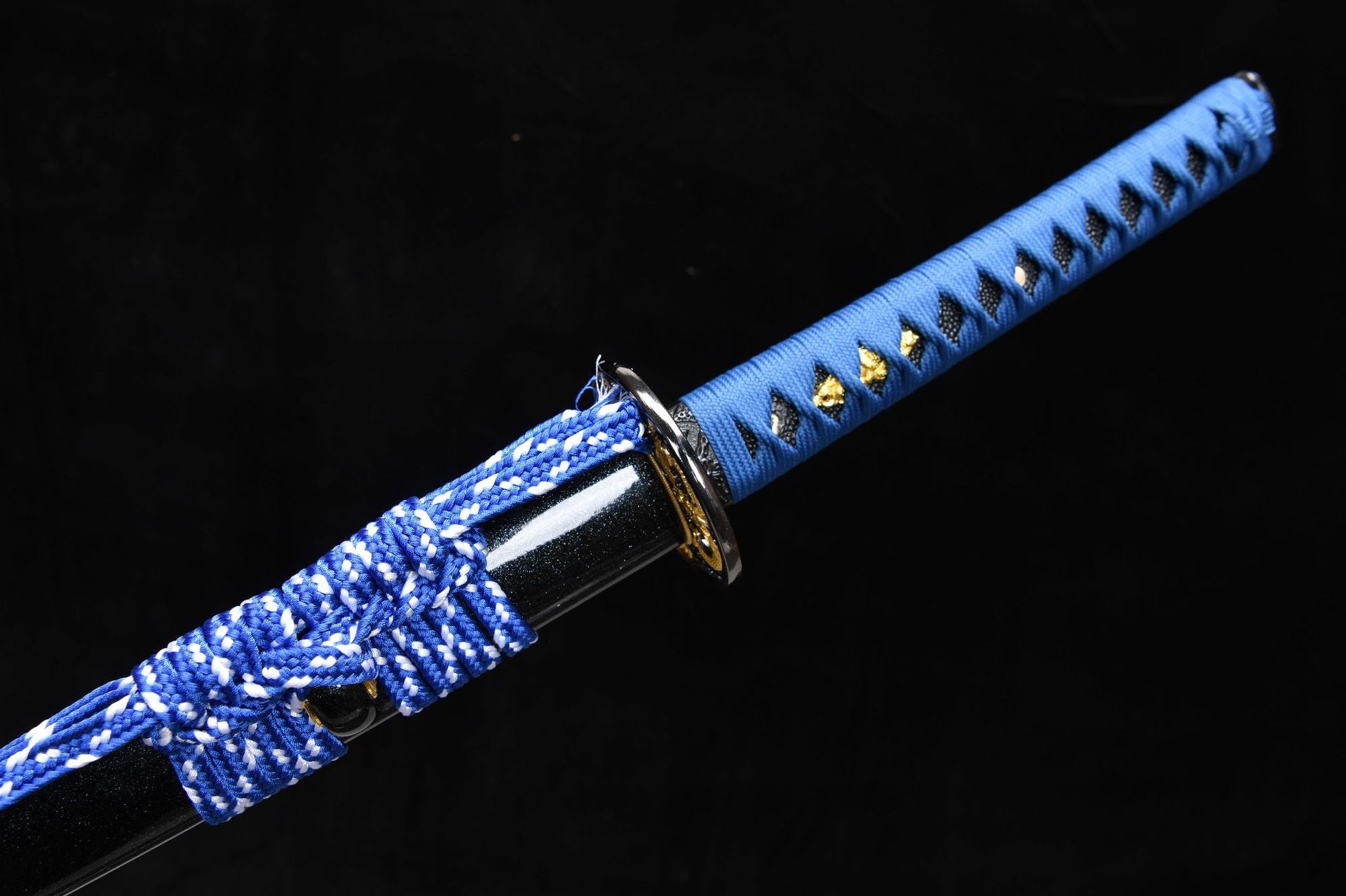 26-inch High-Manganese Steel Carved Katana - Little Dragon King Uchiha