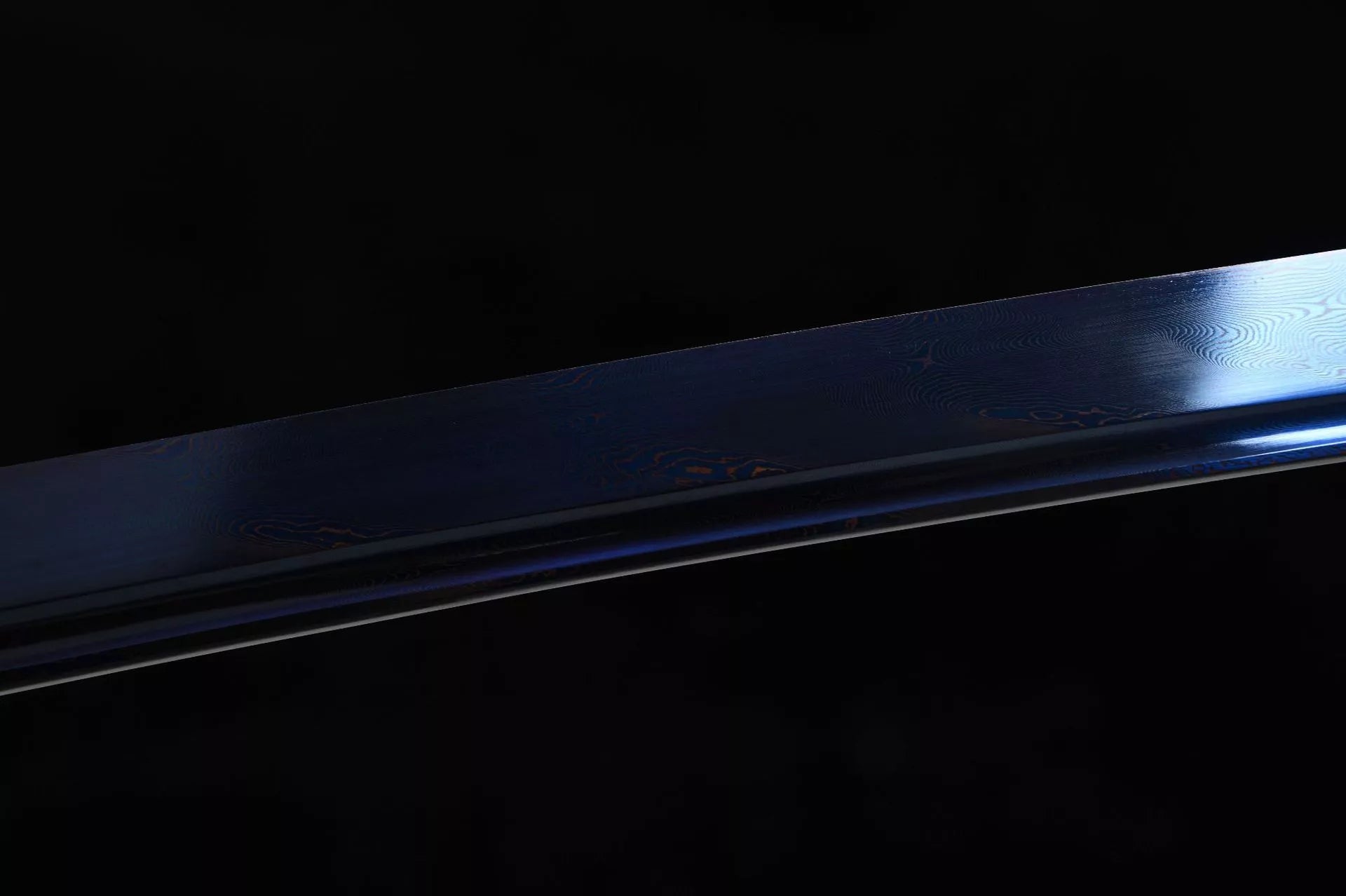 1180 New Handmade Long 26-inch Pure Copper Gilt Mounted Twisted Patterned Steel Samurai Sword - Lion Strike Sword