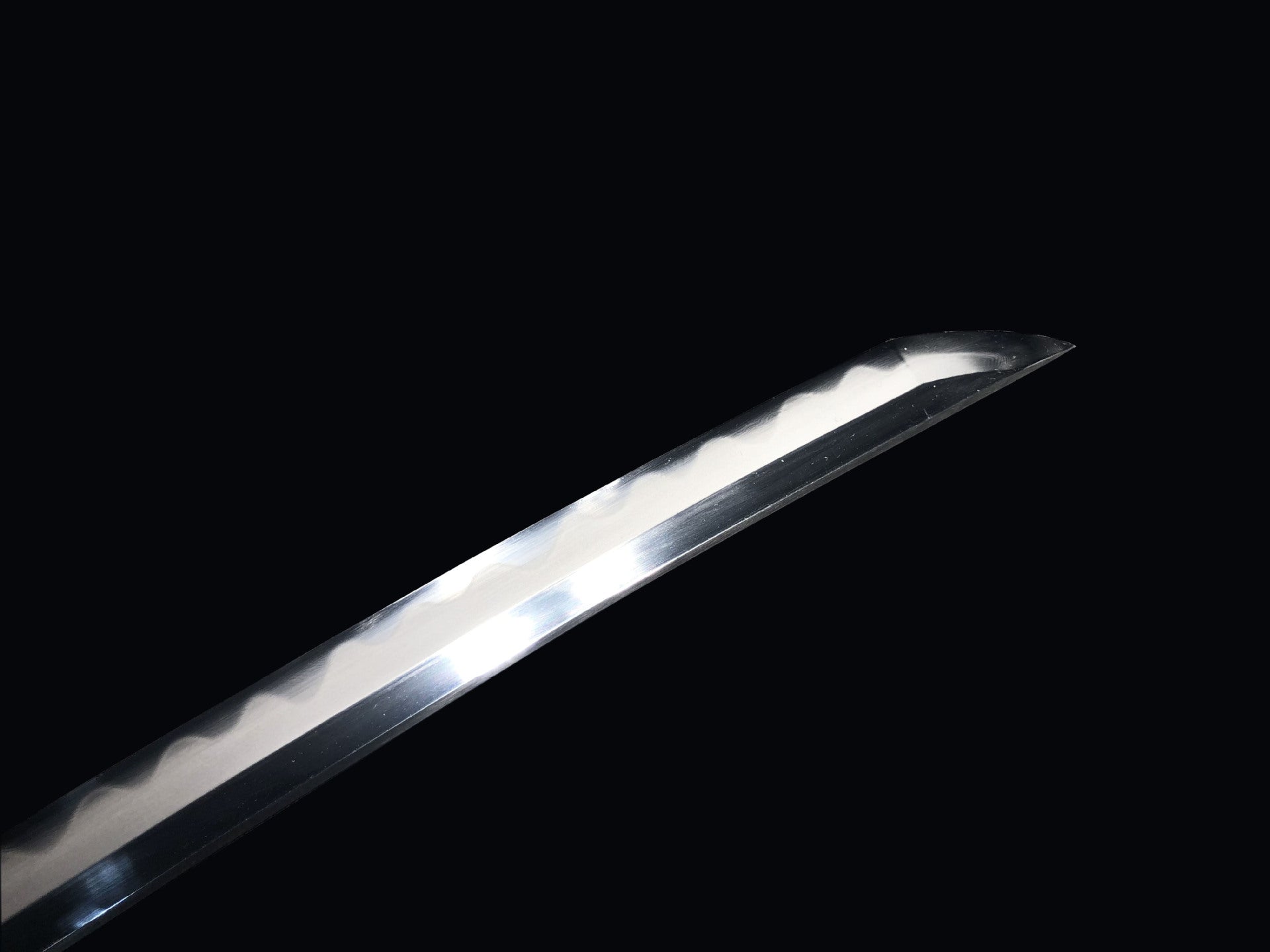 New model Special offer: Long 20-inch patterned steel burnt blade, top-quality ebony iAIkai - Dark Night