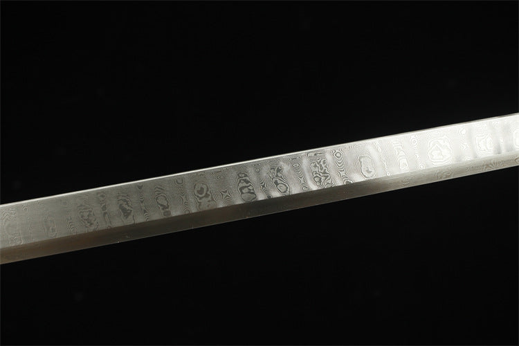 1360 26" Damascus Tang Knife - Blooming Red