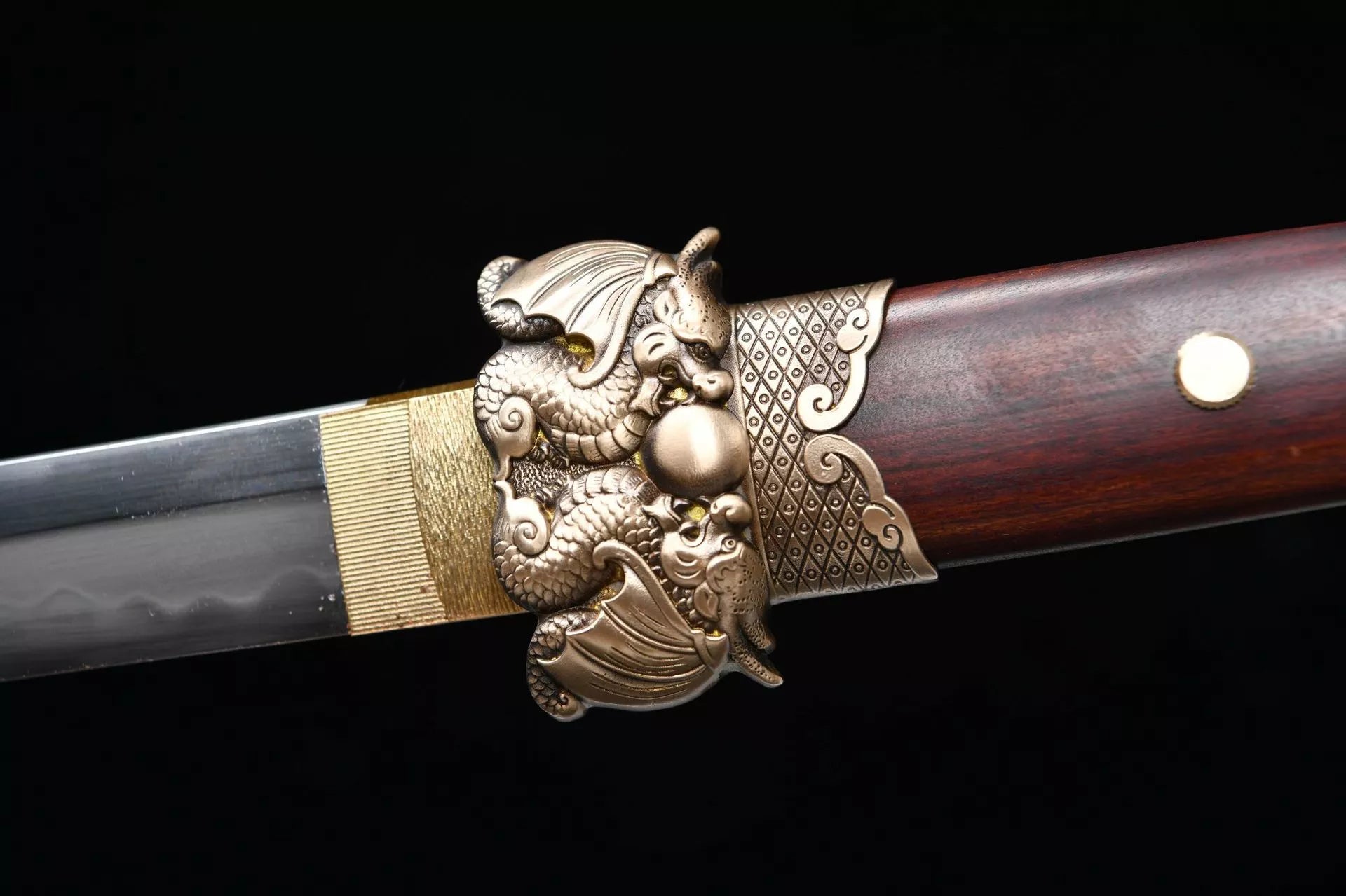 1200 Fine Handmade Long 26-inch T10 Steel Burnished Blade Chinese Upper Research Tang Yokohama Knife--Yulong