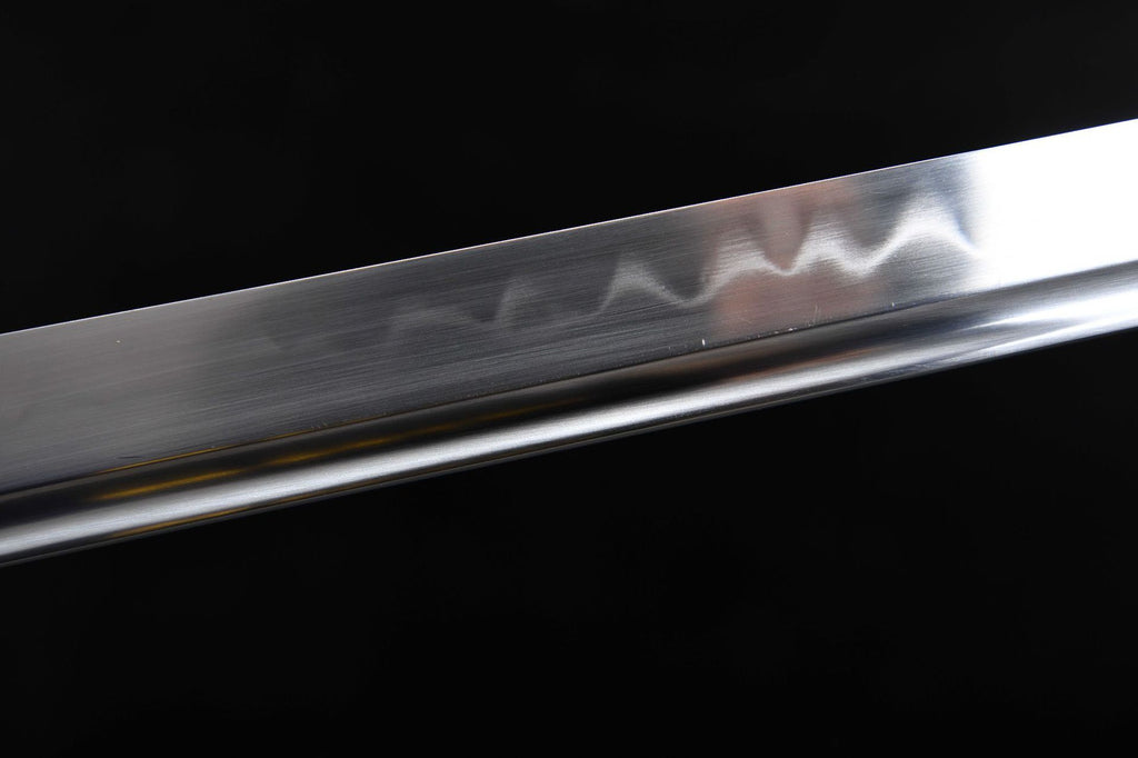 1100 New Handmade Long 20-inch Ebony T10 Steel Burnished Blade Vegetarian Tang Sword - Shadow Tang Knife