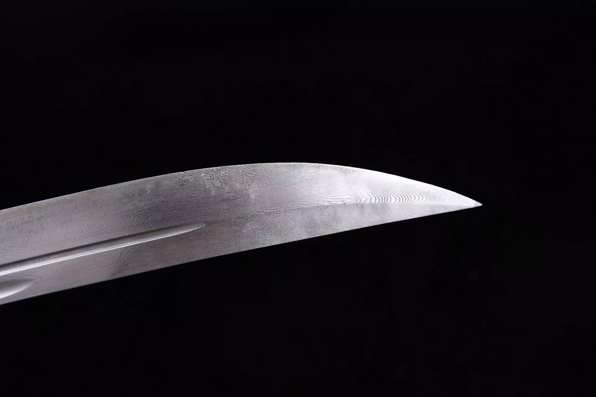 1260 Long 26-inch Patterned Steel Stone Washed Qing Knife Xiu Chun Knife - Jin Yi Wei Pei Blade Knife