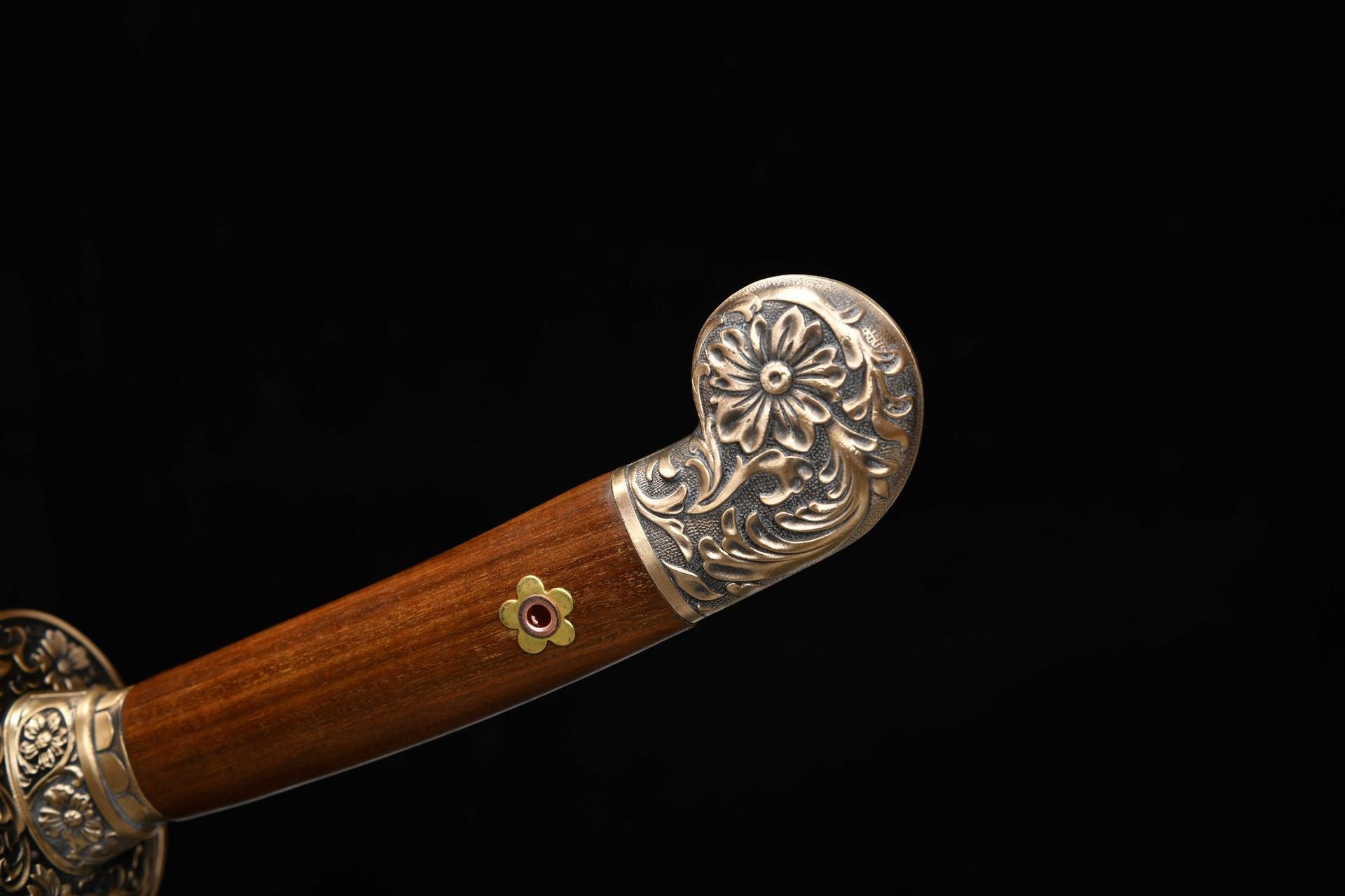 1200 New Handmade Long 26-inch Patterned Steel Clear Knife - Shen Lian Embroidery Spring Knife (Patterned Steel Version)