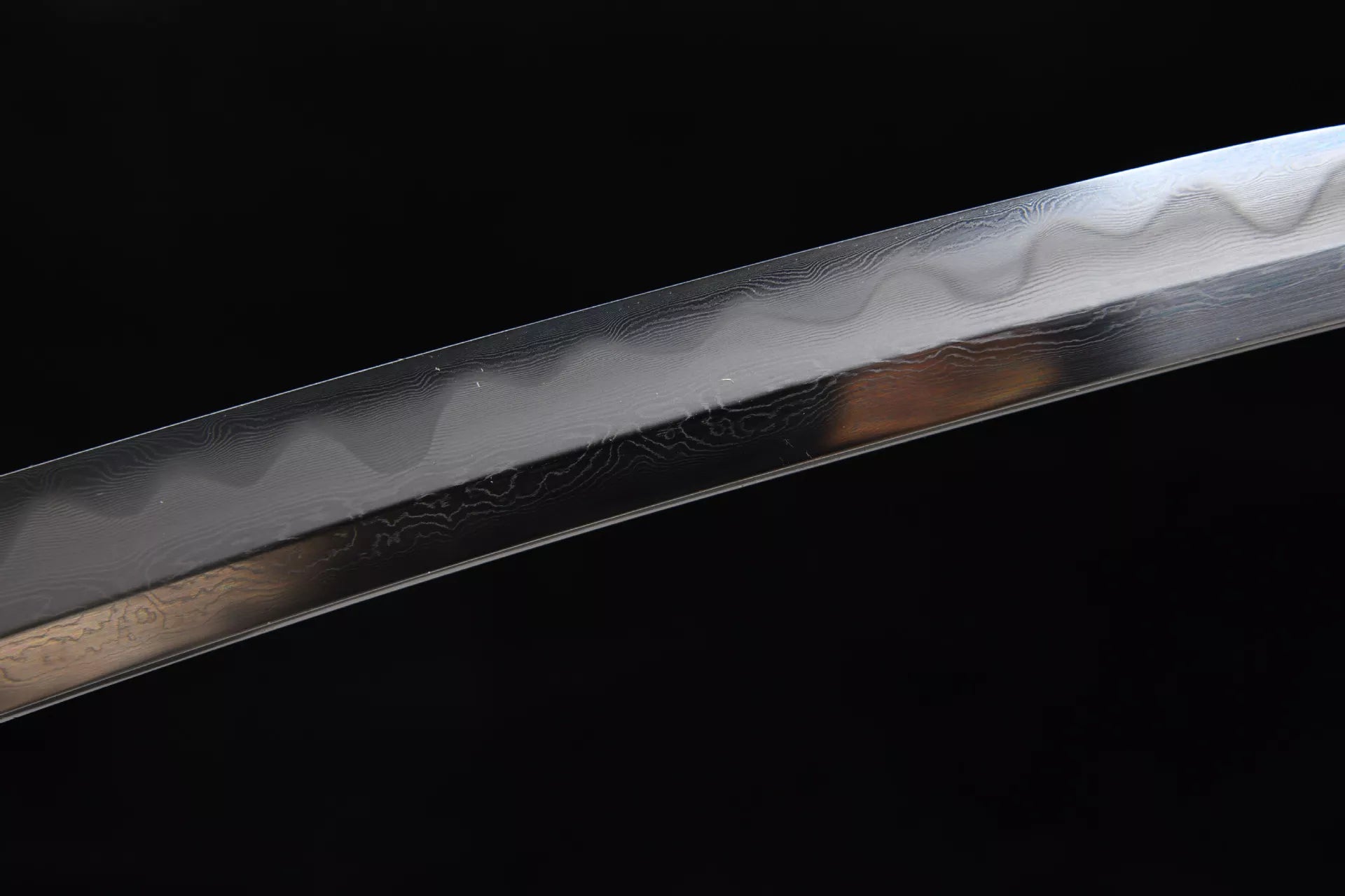 New handcrafted short 12-inch tempered steel sharpened blade Shishangken short knife - Redwood Short knife