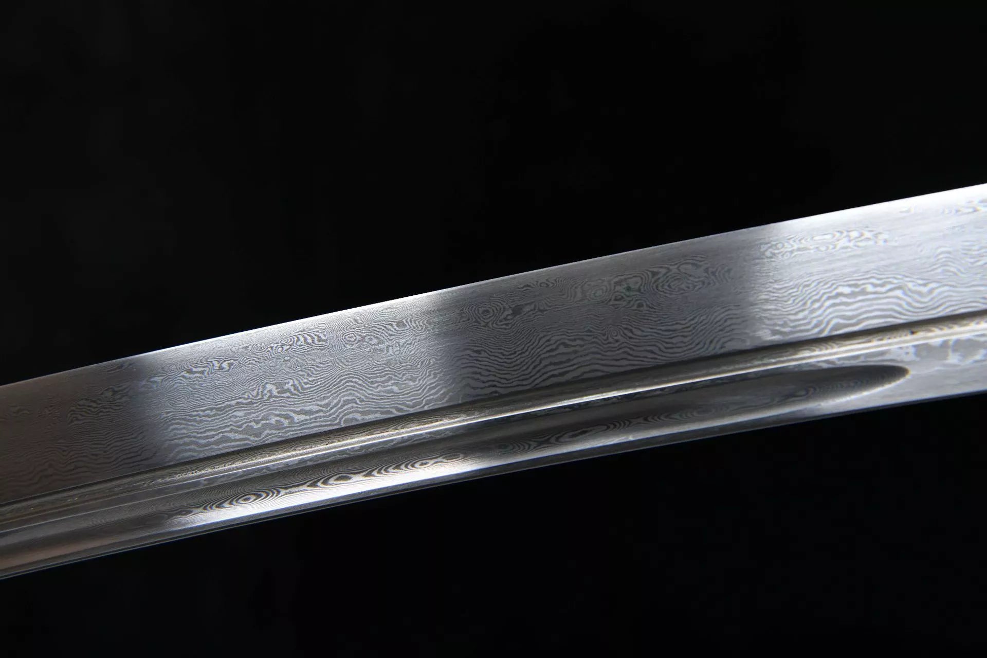 1200 New Handmade Long 26-inch Patterned Steel Clear Knife - Shen Lian Embroidery Spring Knife (Patterned Steel Version)