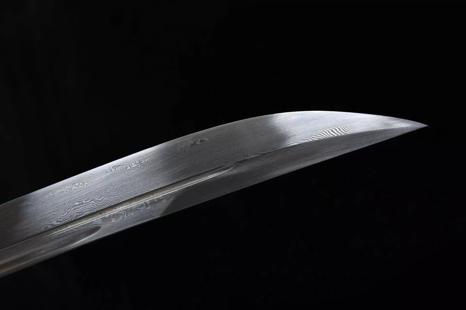 1200 New Handmade Long 26-inch Patterned Steel Clear Knife - Shen Lian Embroidery Spring Knife (Patterned Steel Version)