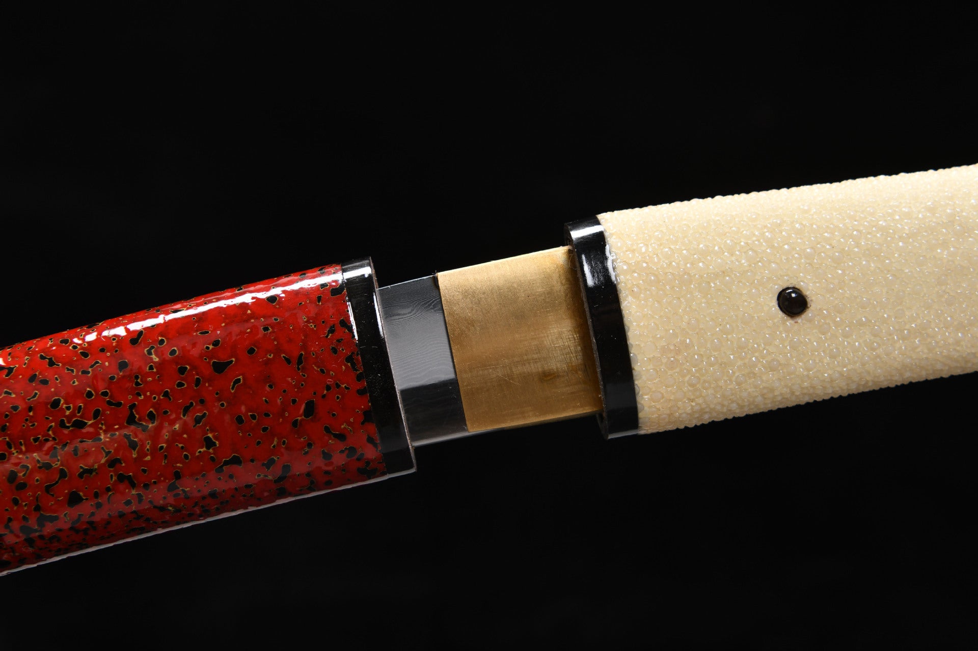 New handcrafted short 12-inch tempered steel sharpened blade Shishangken short knife - Redwood Short knife