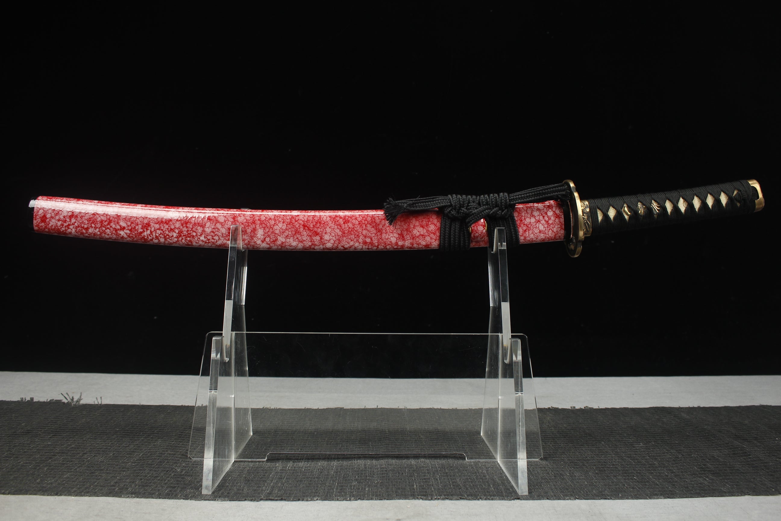 900 Medium 20" new copper mounted patterned steel burnished blade samurai sword rib differential - Eight Cycles